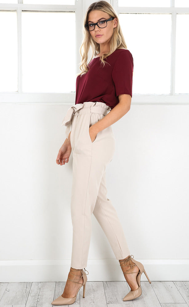 Work Up Pants in Beige