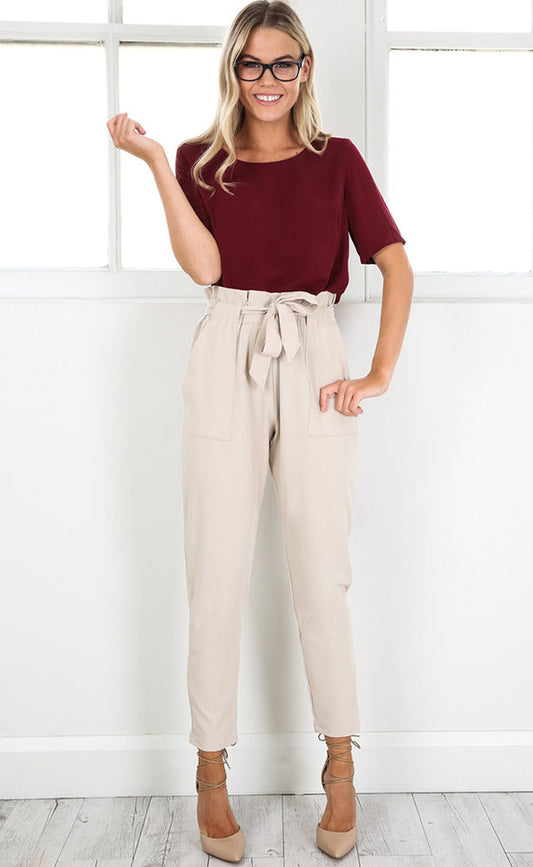 Work Up Pants in Beige