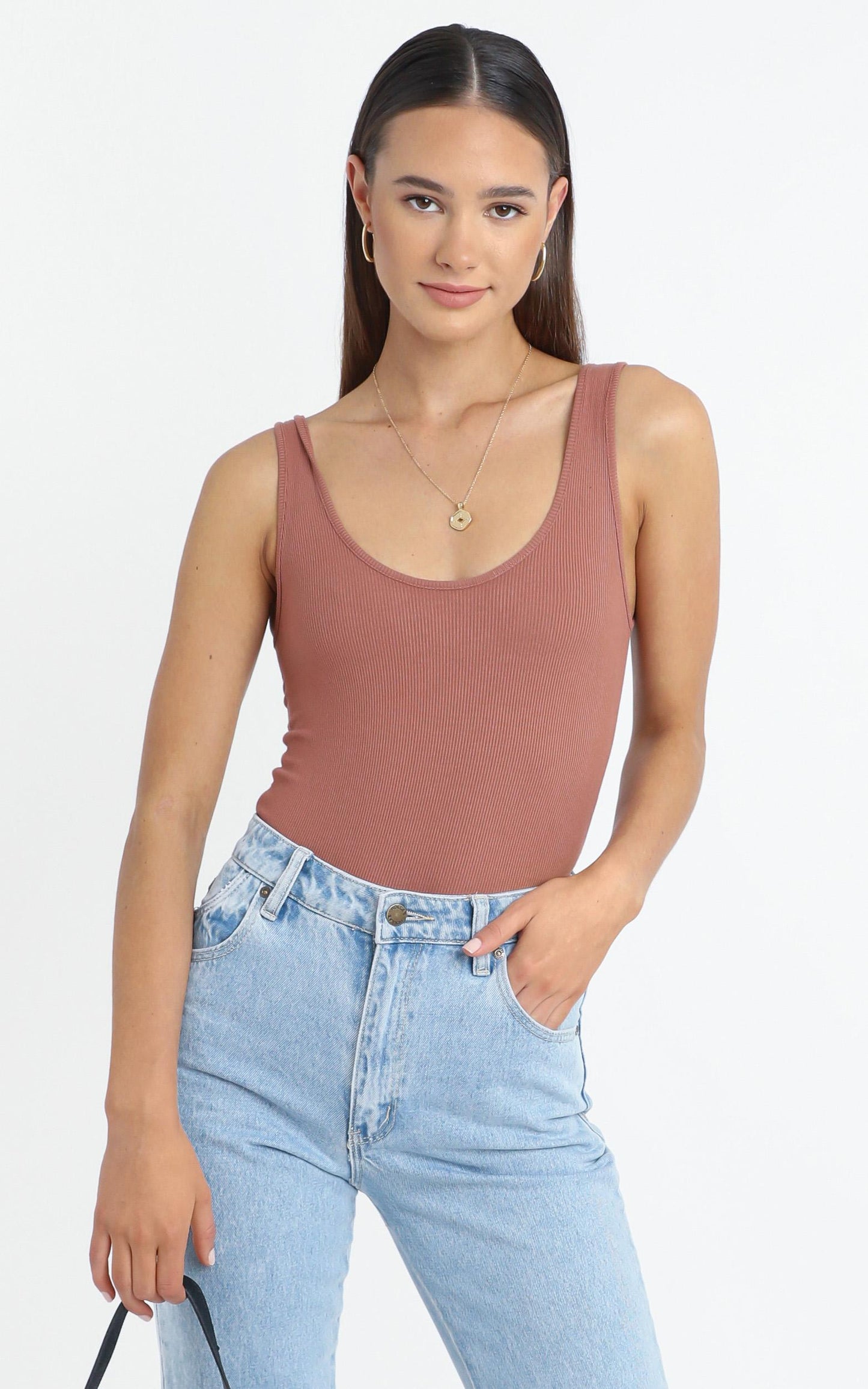 Pearce Bodysuit in Rust