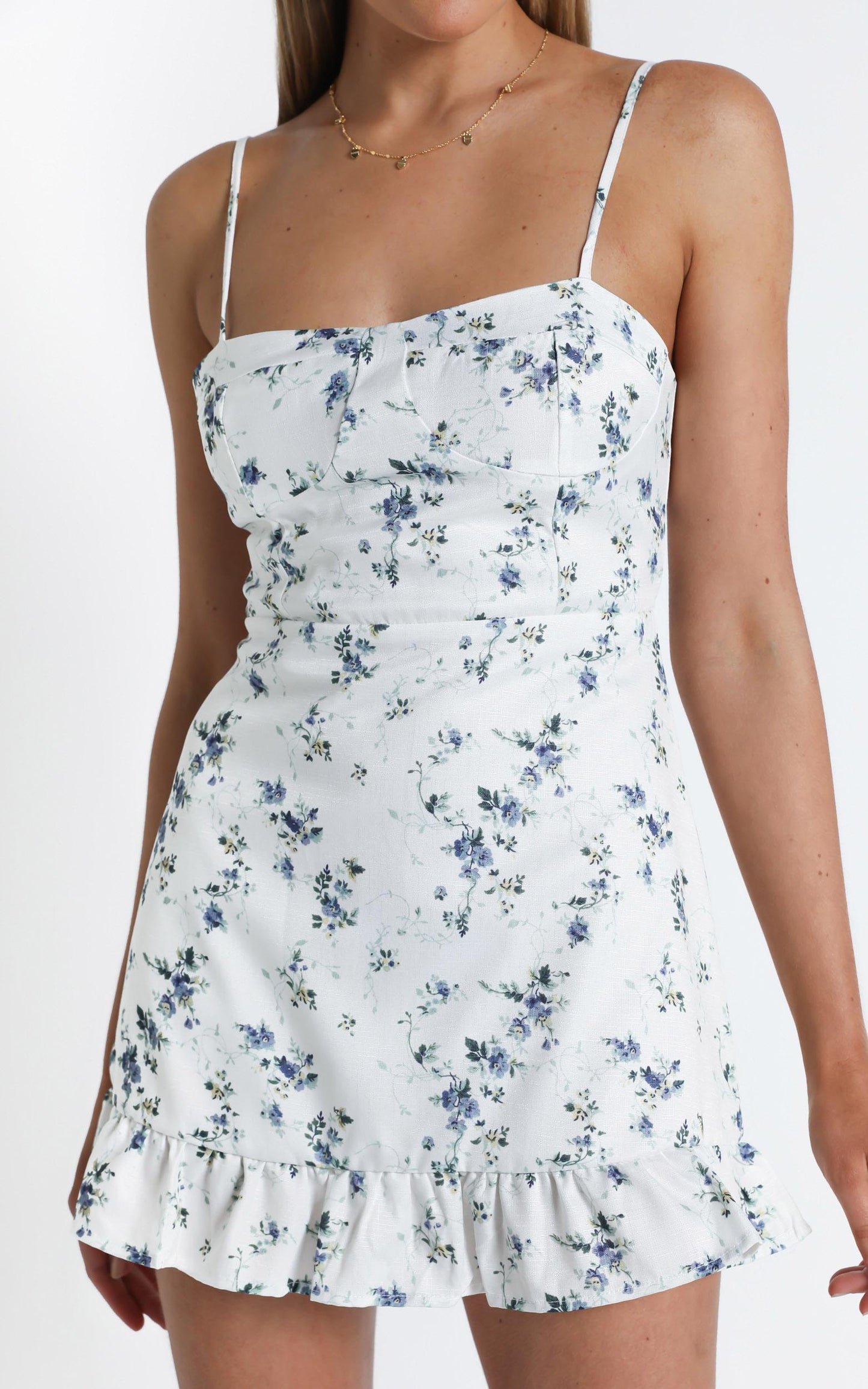 Pearle Dress in White Floral