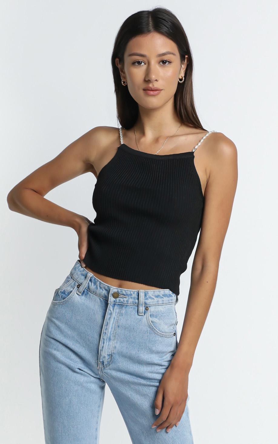 Pearl Top in Black