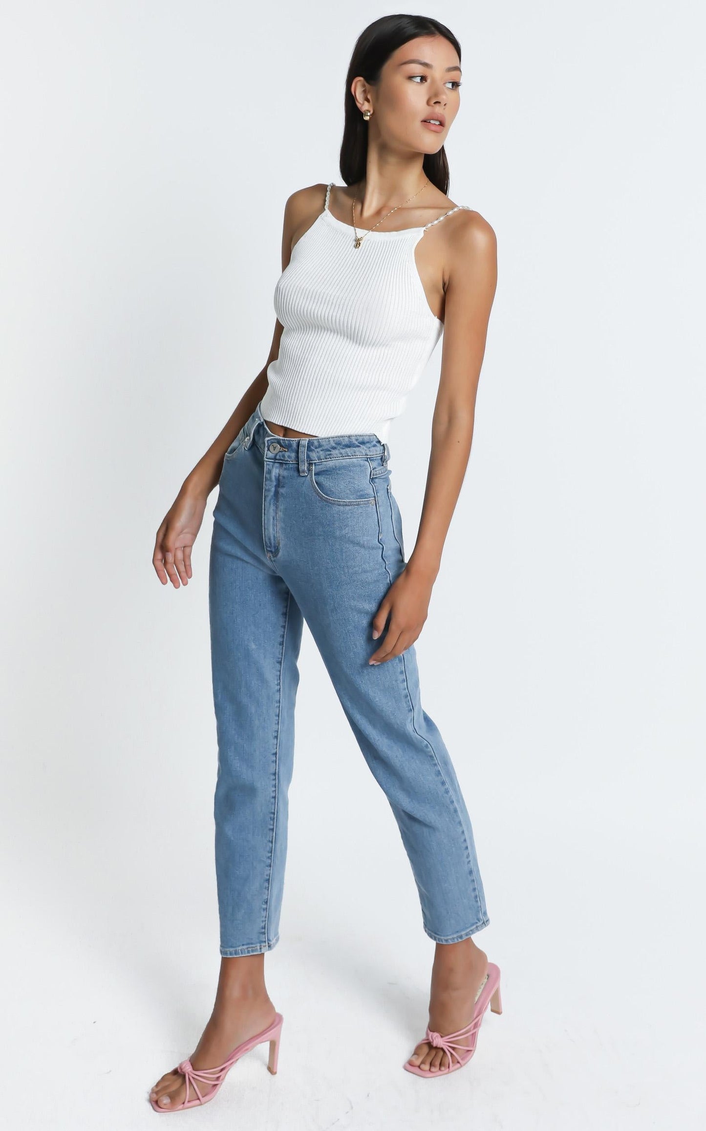 Pearl Top in White
