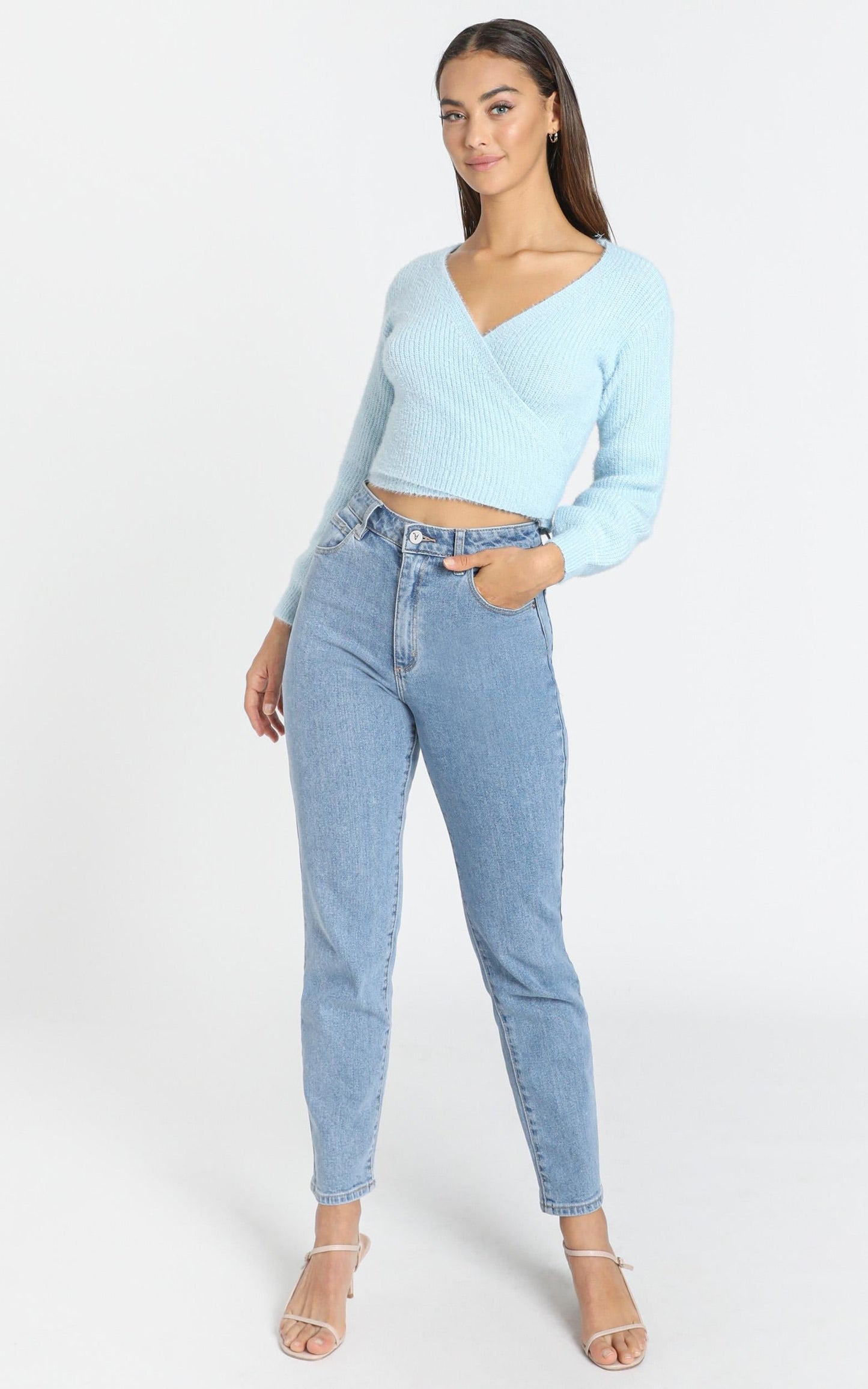 Peigi Knit in Pale Blue