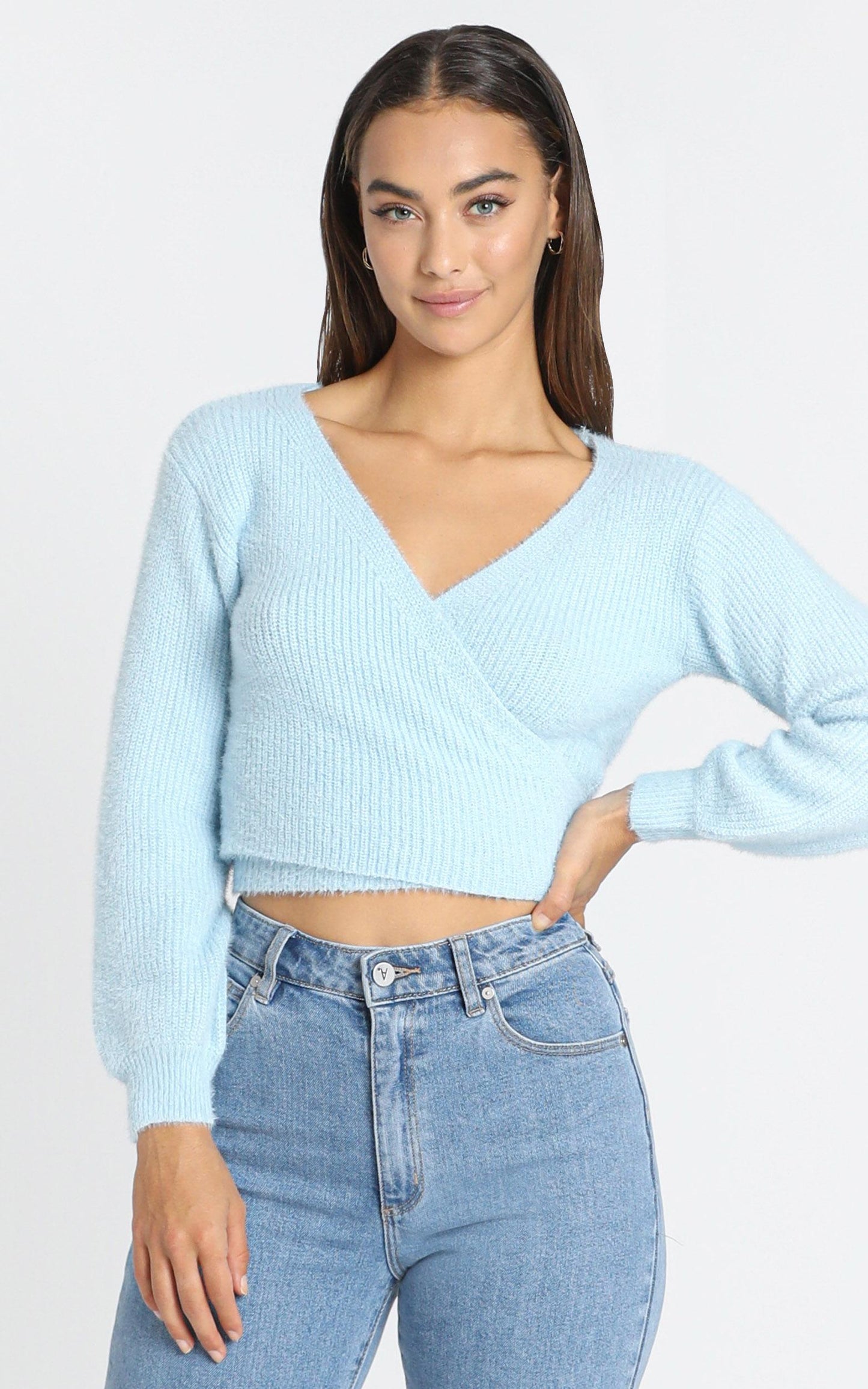 Peigi Knit in Pale Blue