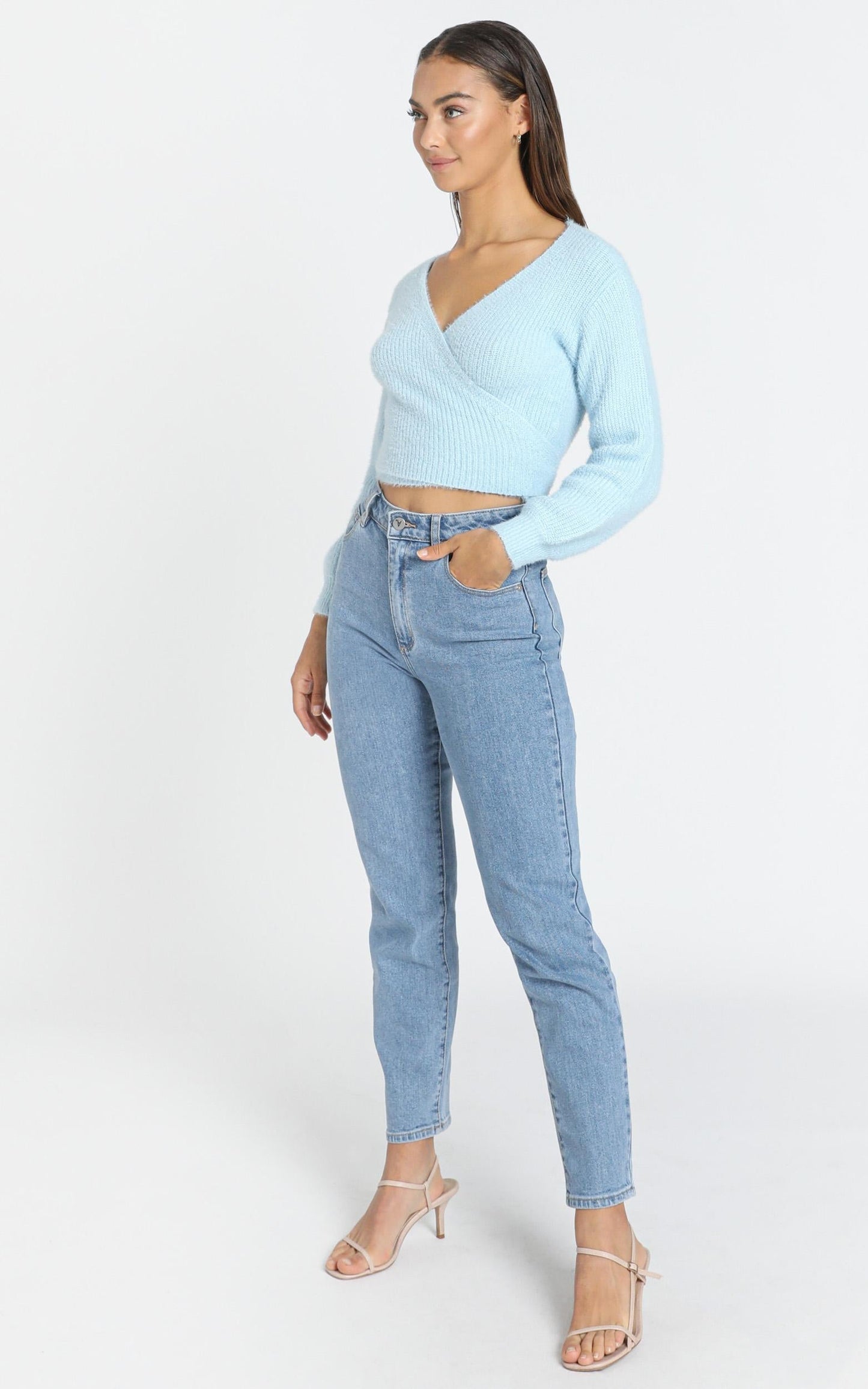 Peigi Knit in Pale Blue
