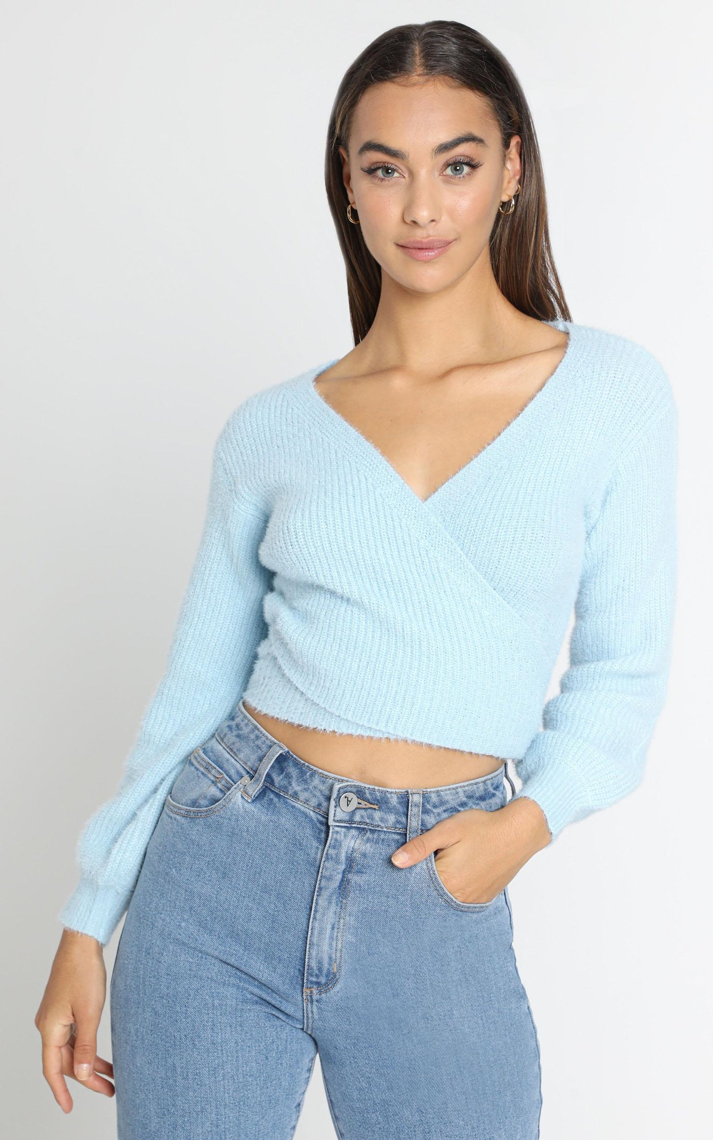 Peigi Knit in Pale Blue