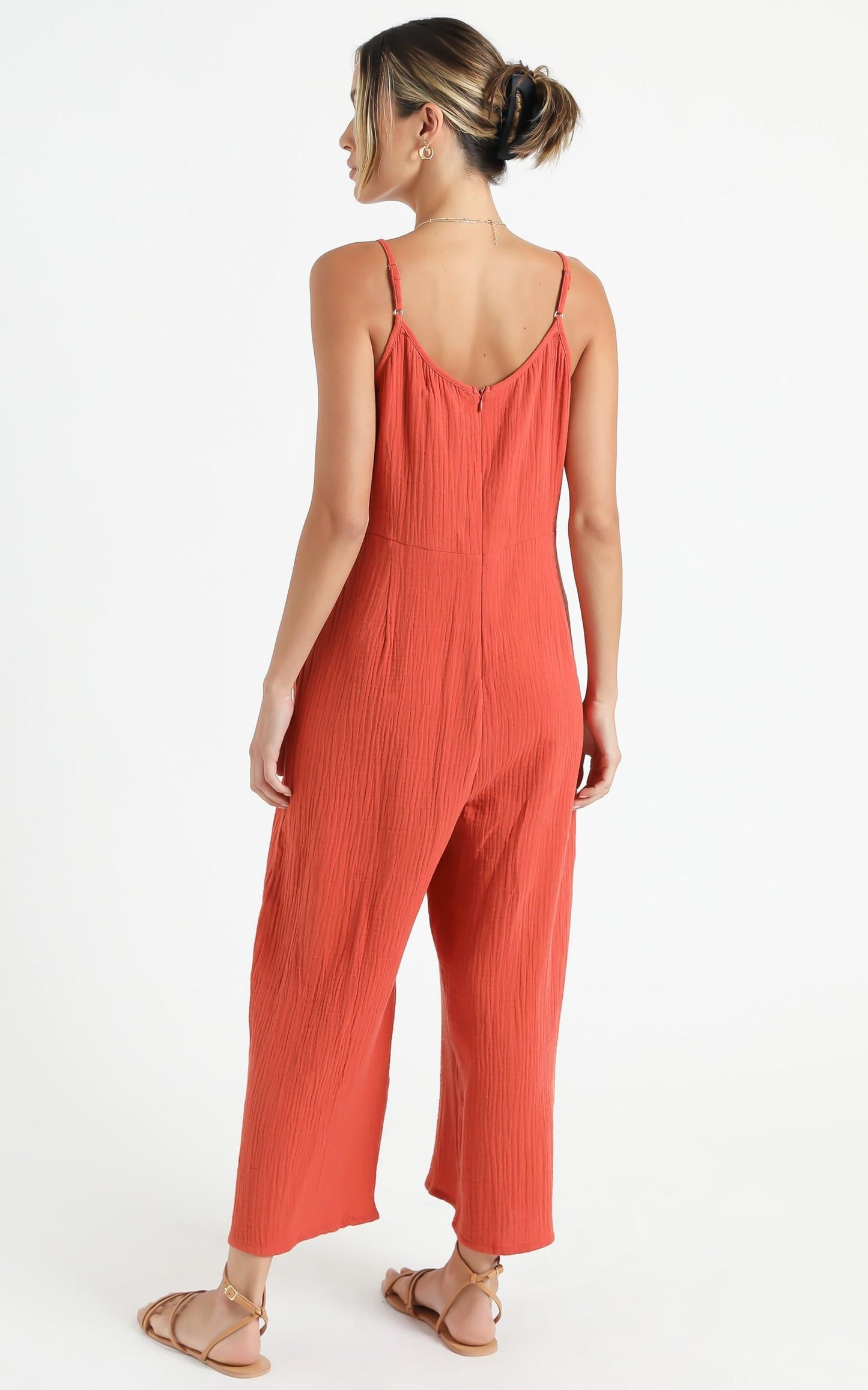 Perfect Day Jumpsuit in Rust