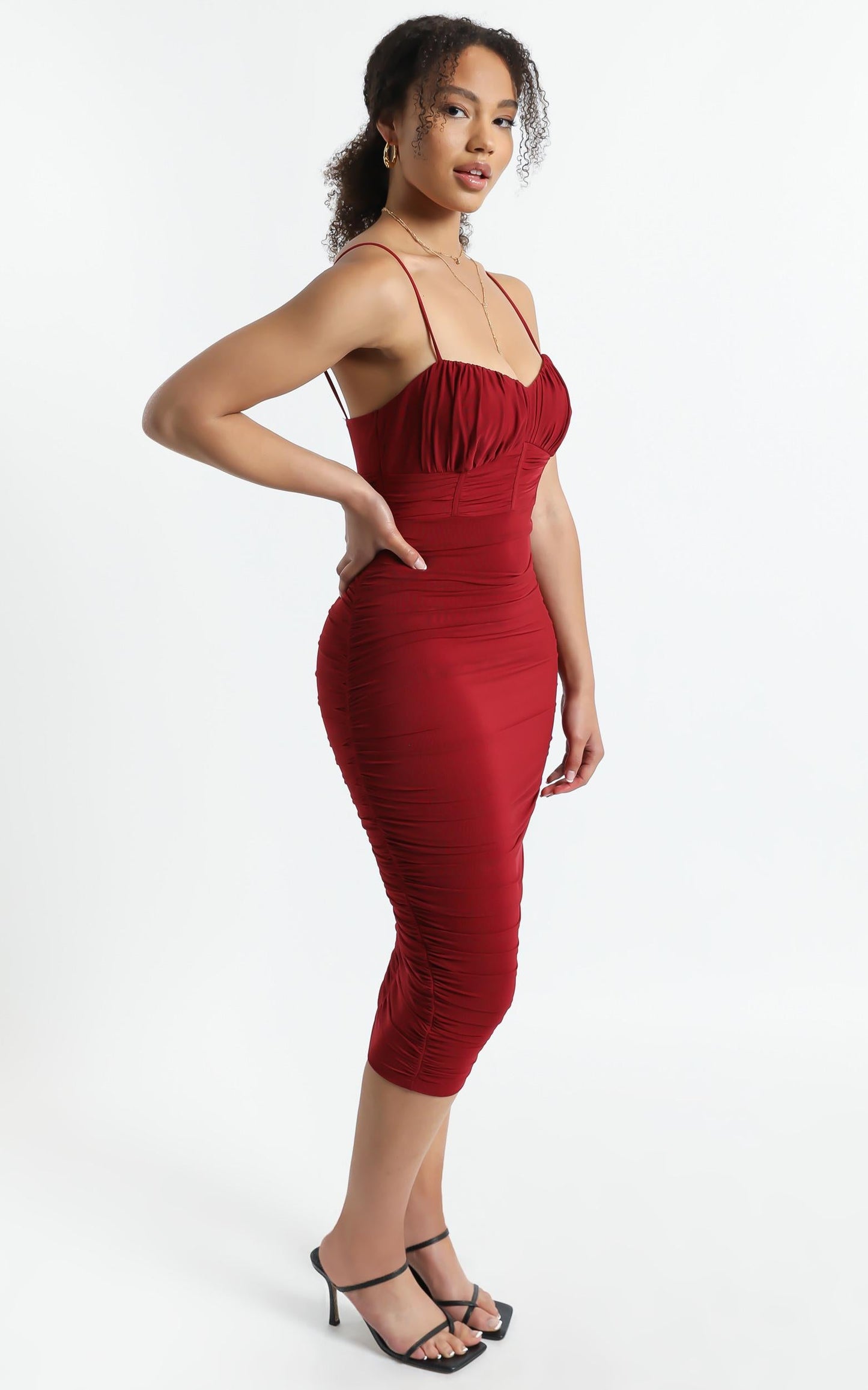 Periwinkle Dress In Wine