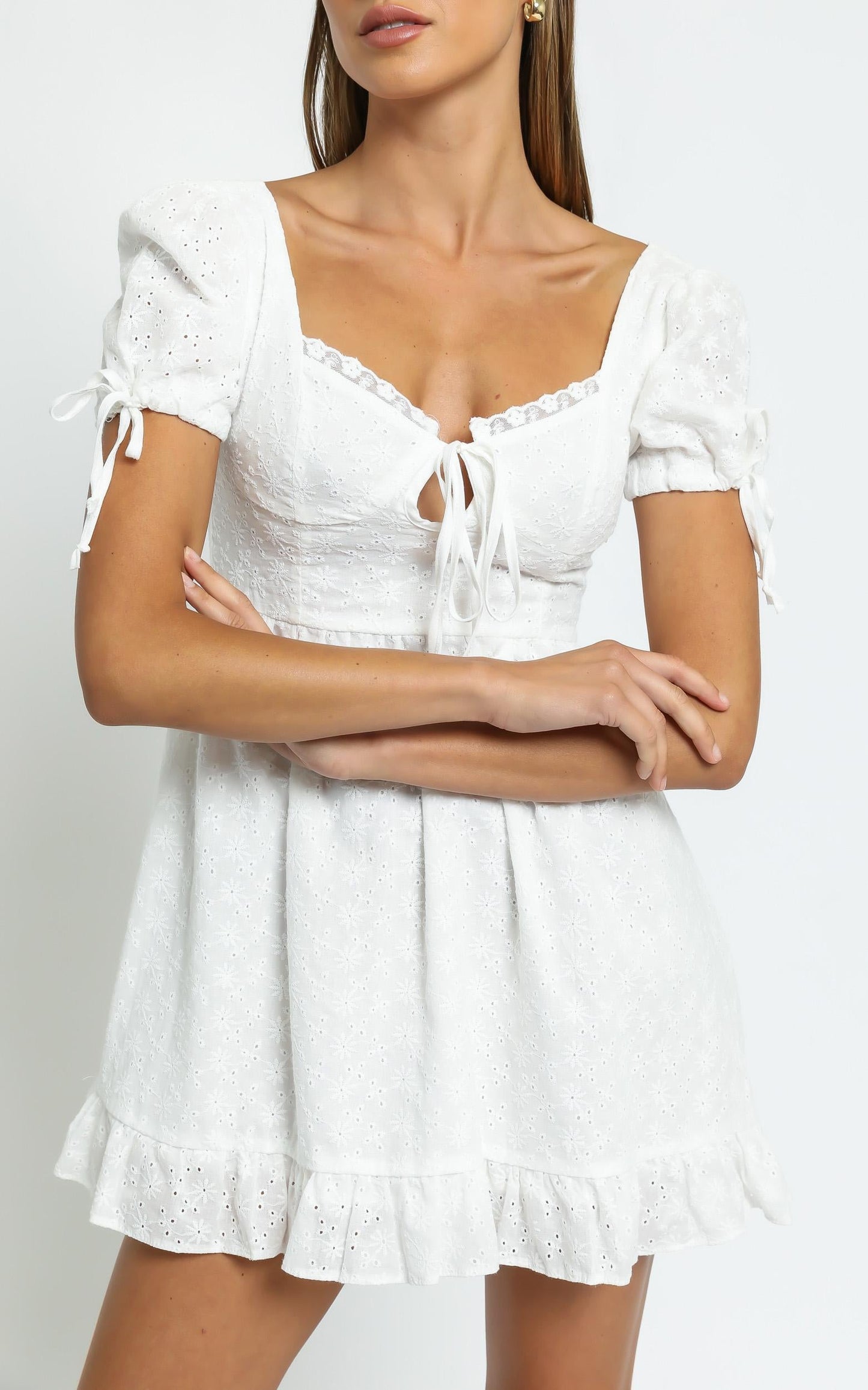 Perla Dress in White