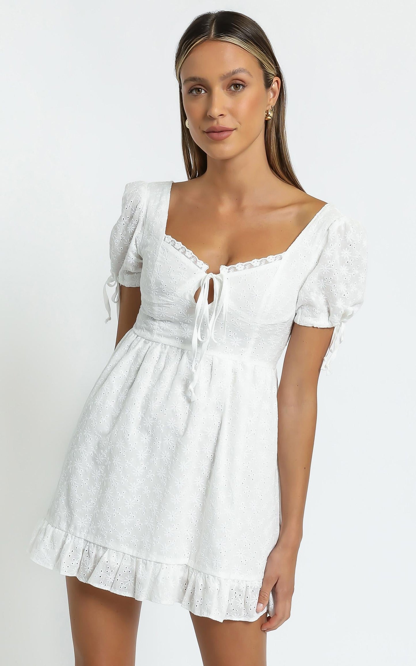 Perla Dress in White
