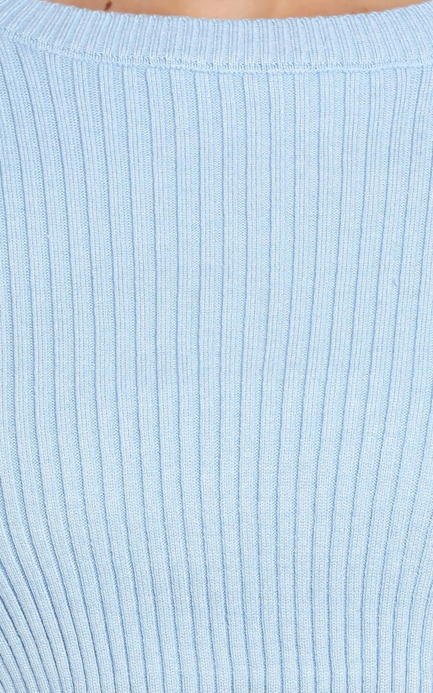 Pernille Knit Top in Baby Blue