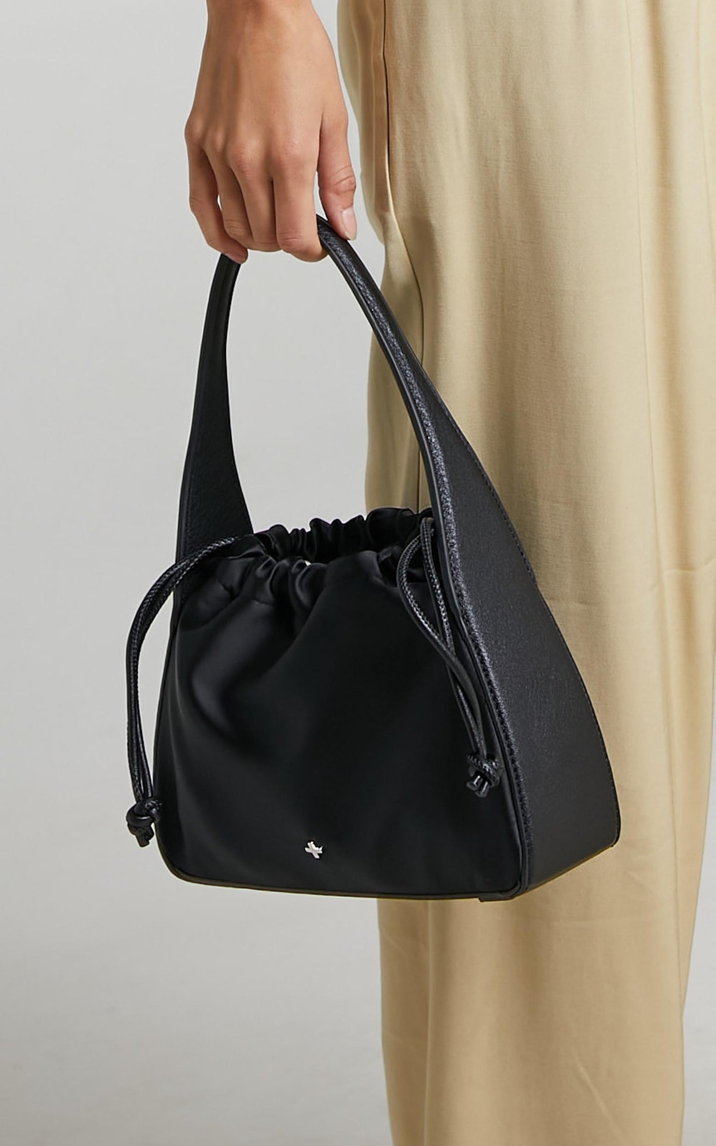 Peta and Jain - Ascot Bag in Black Satin