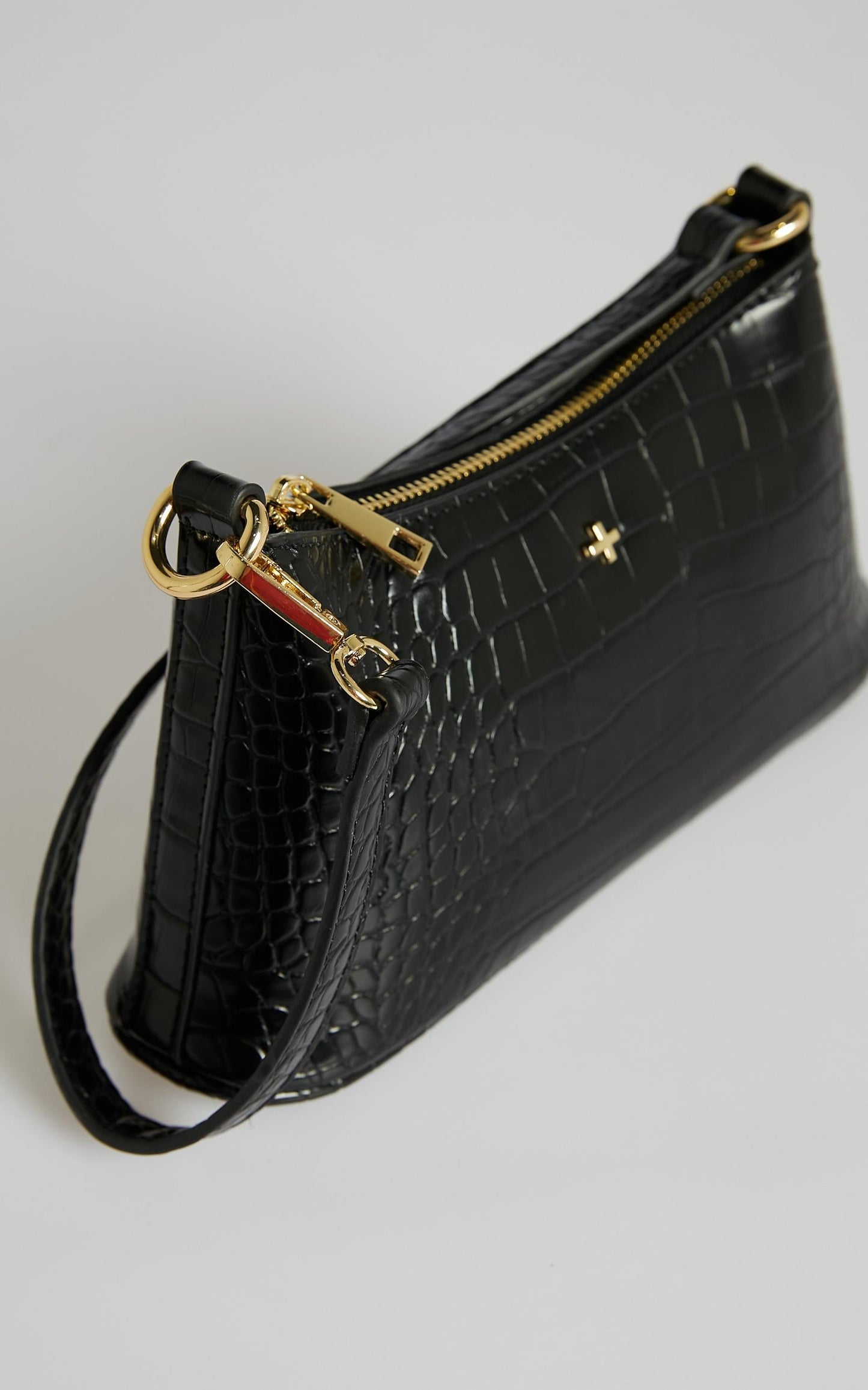Peta and Jain - Danni Bag in Black Croc