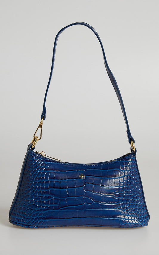 Peta and Jain - Danni Bag in Cobalt Croc