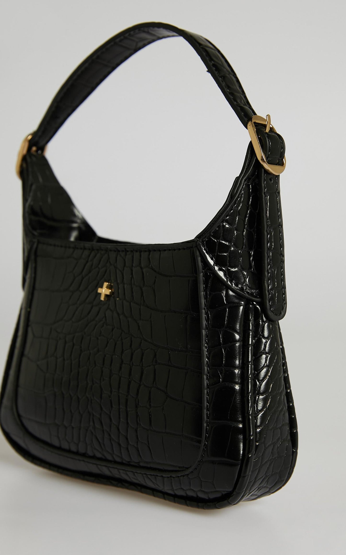 Peta and Jain - Gaga Bag in Black Croc