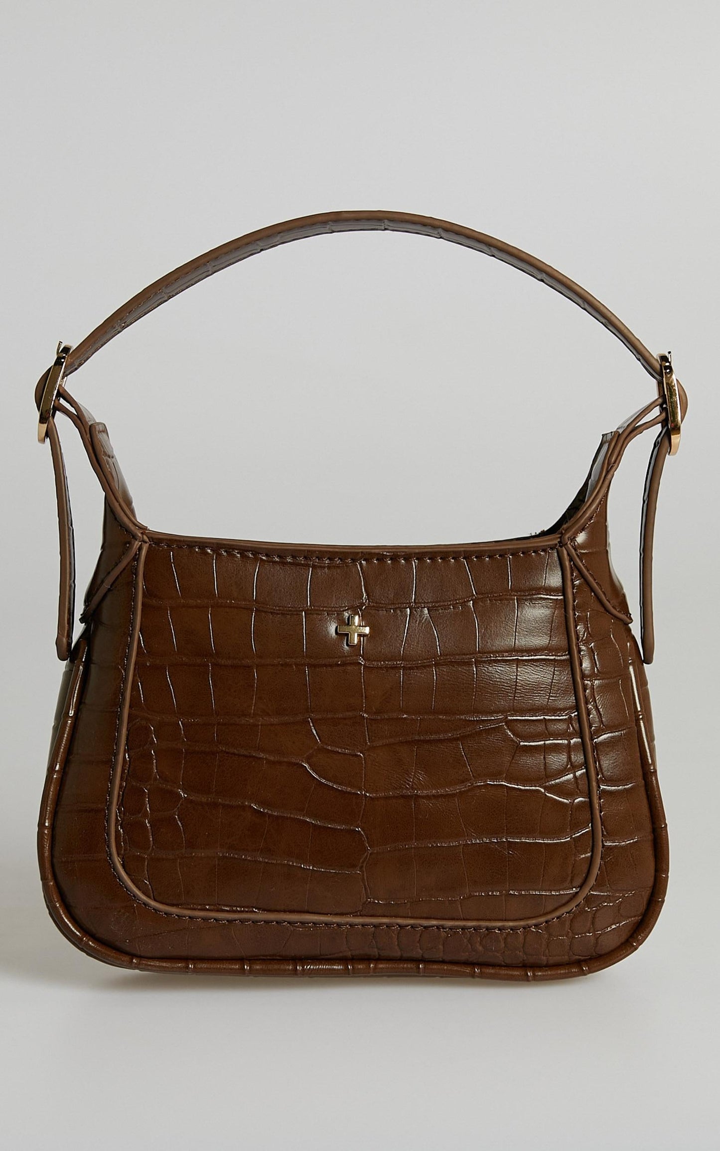 Peta and Jain - Gaga Bag in Chocolate Croc