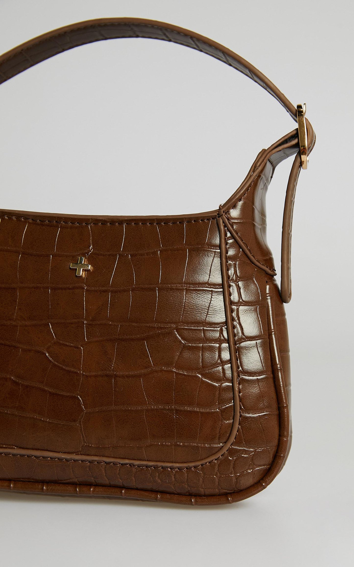 Peta and Jain - Gaga Bag in Chocolate Croc
