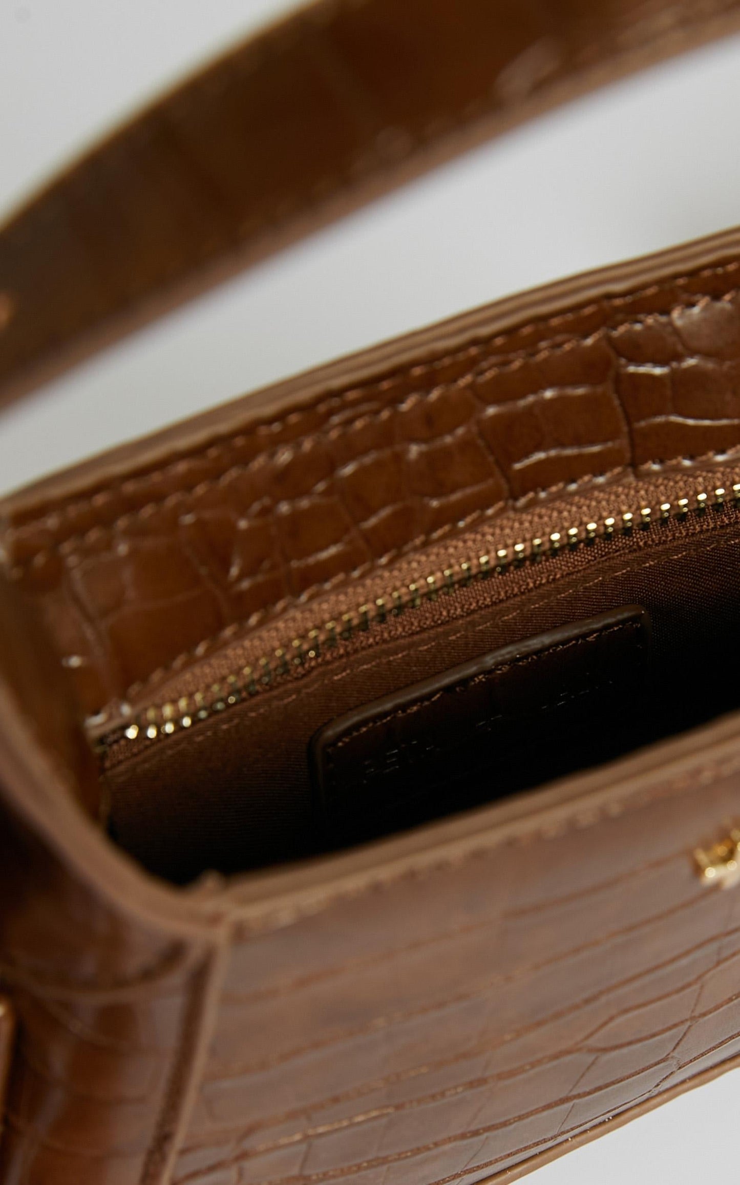 Peta and Jain - Gaga Bag in Chocolate Croc
