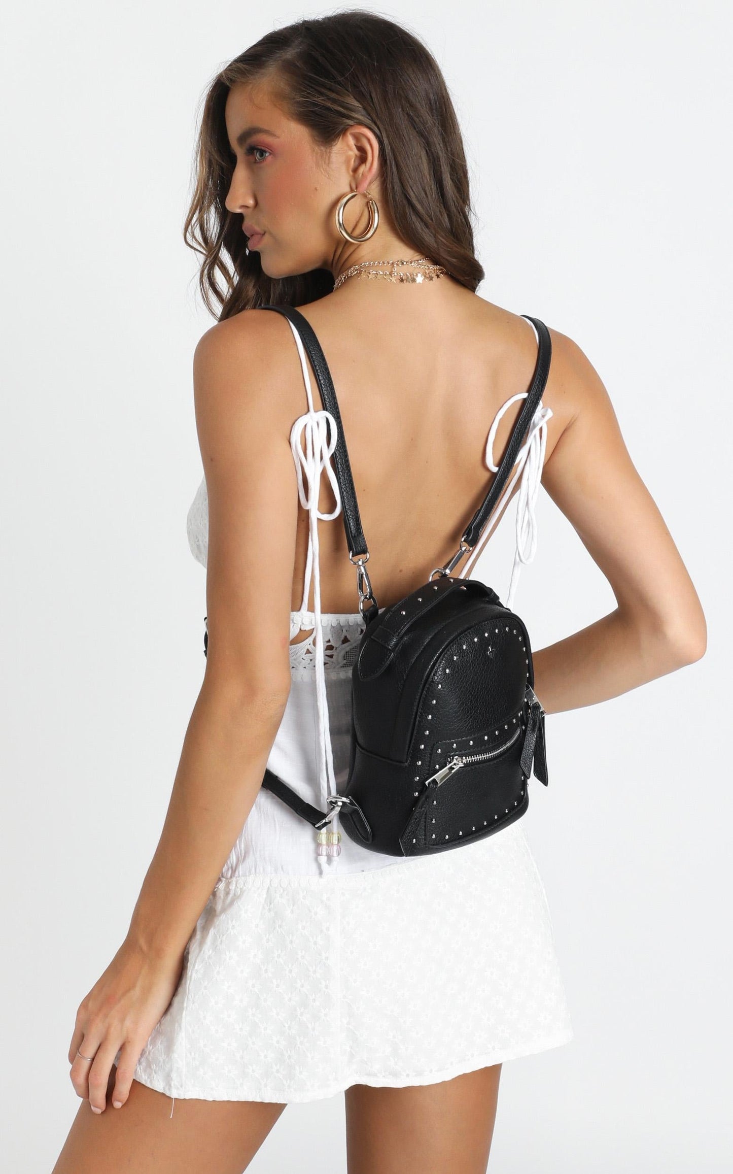 Peta and Jain - Zoe Backpack In Black Stud