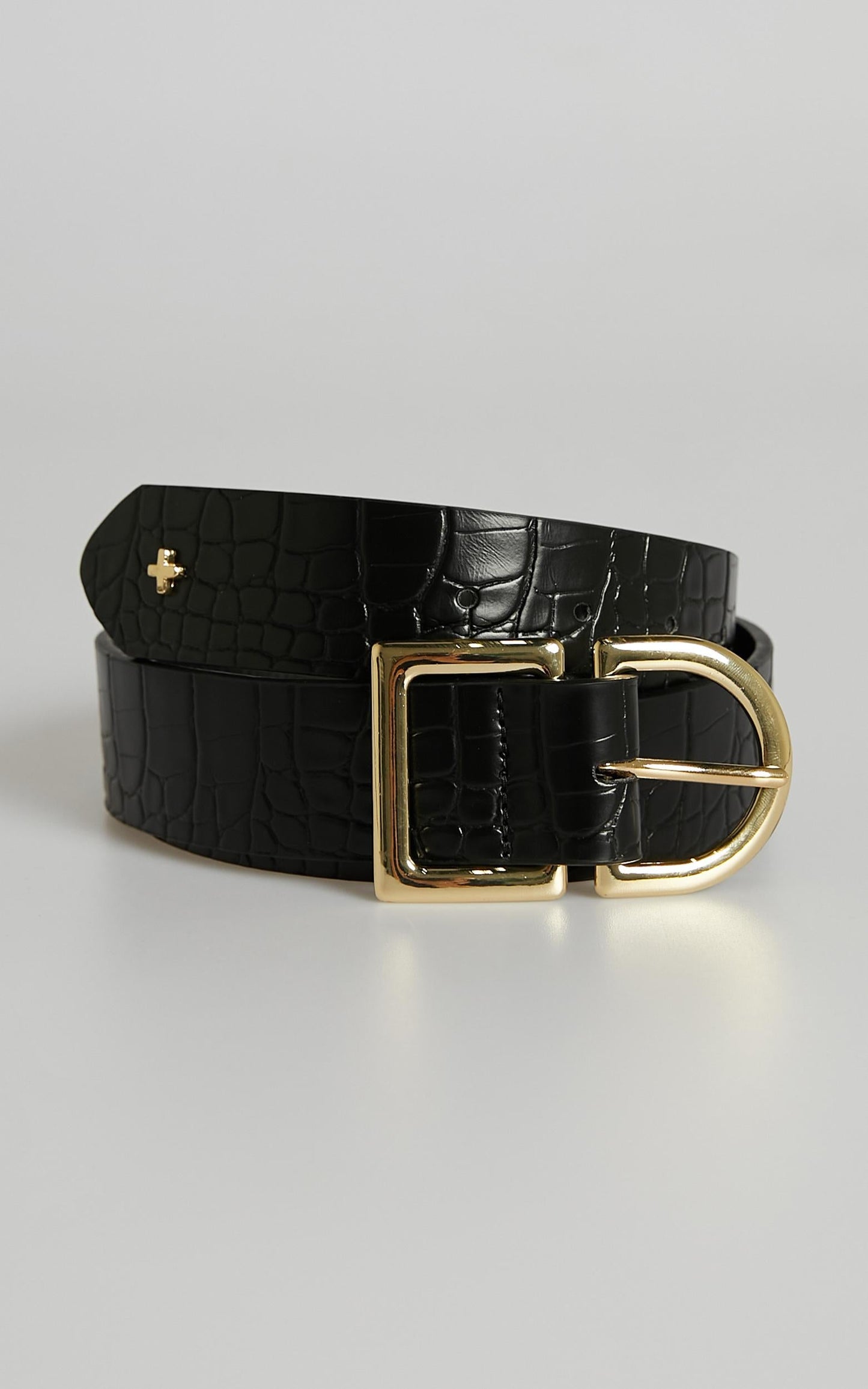 Peta and Jain - Colby Belt in Black Gold
