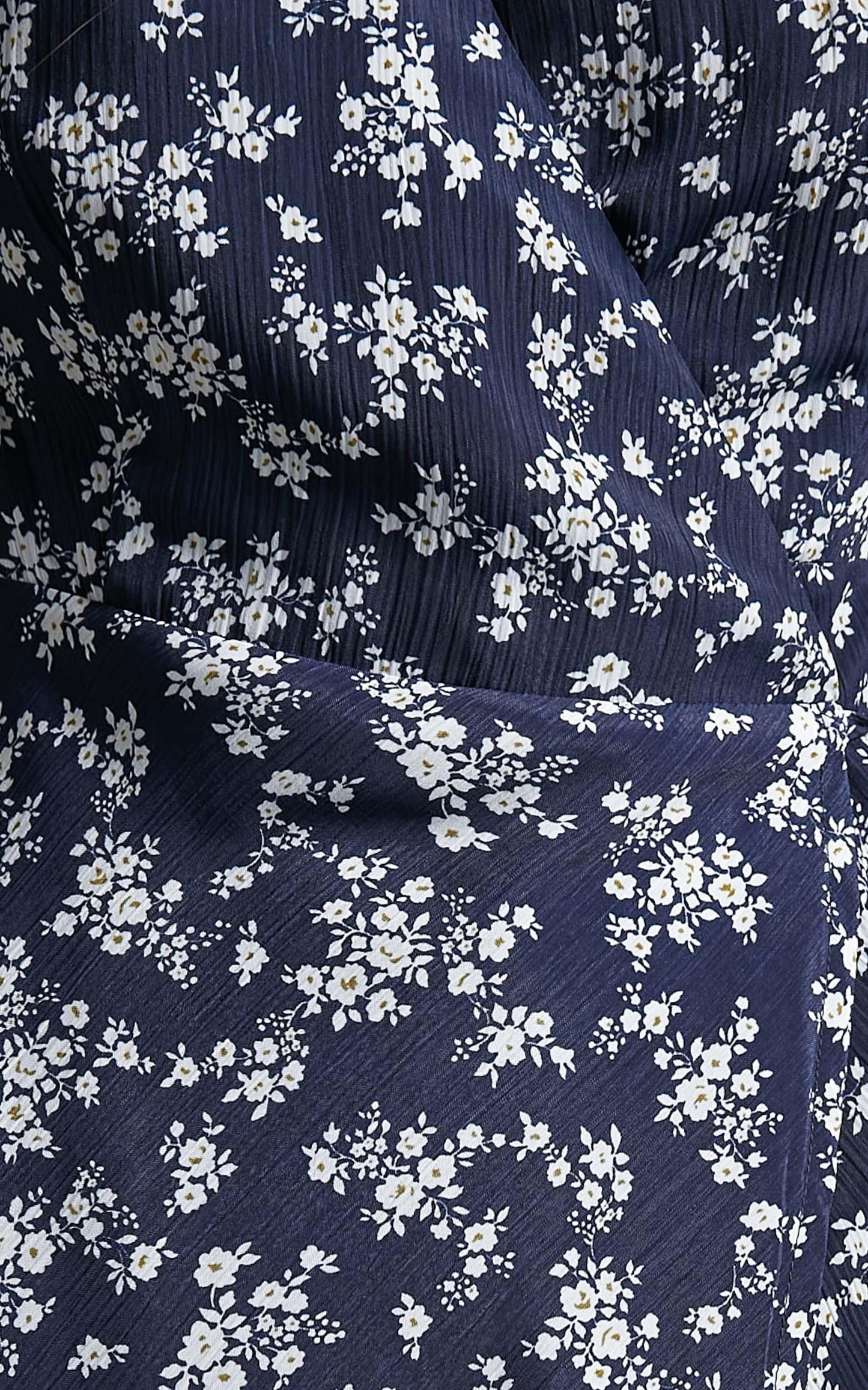 Picking It Up Wrap Maxi Dress in Navy Floral