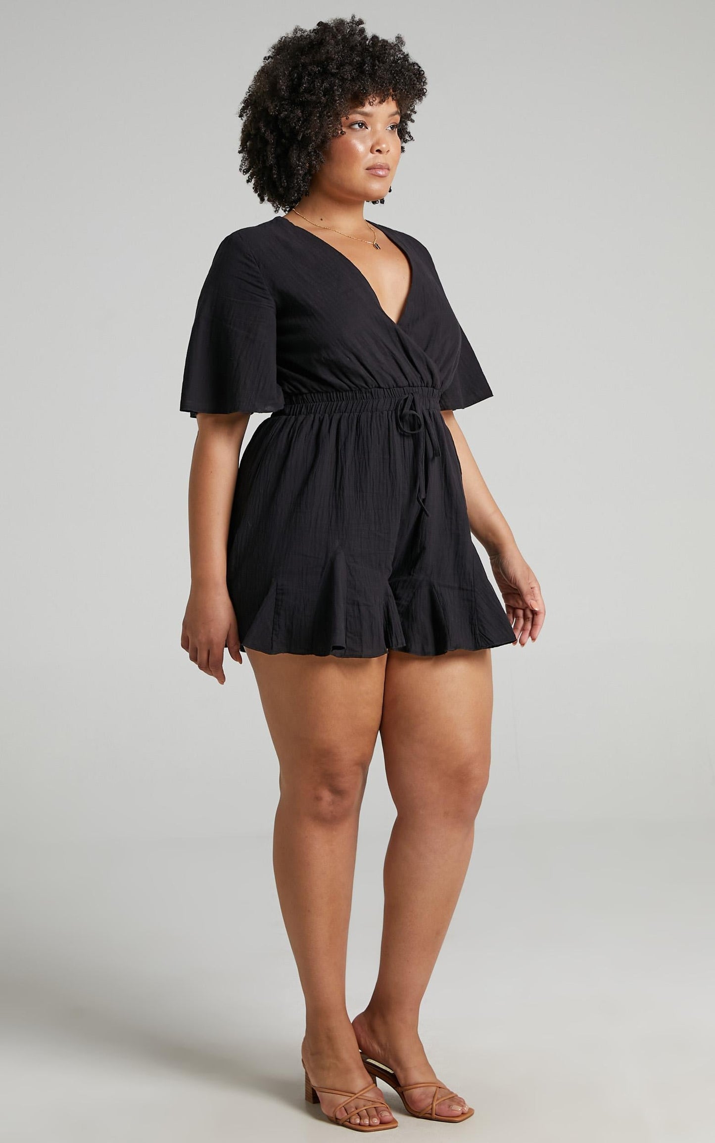 Pictures In My Head Playsuit in Black