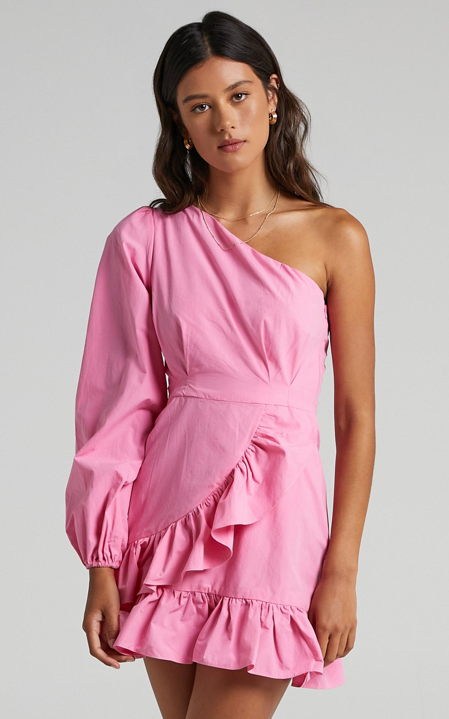 Udele Dress in Bubblegum Pink