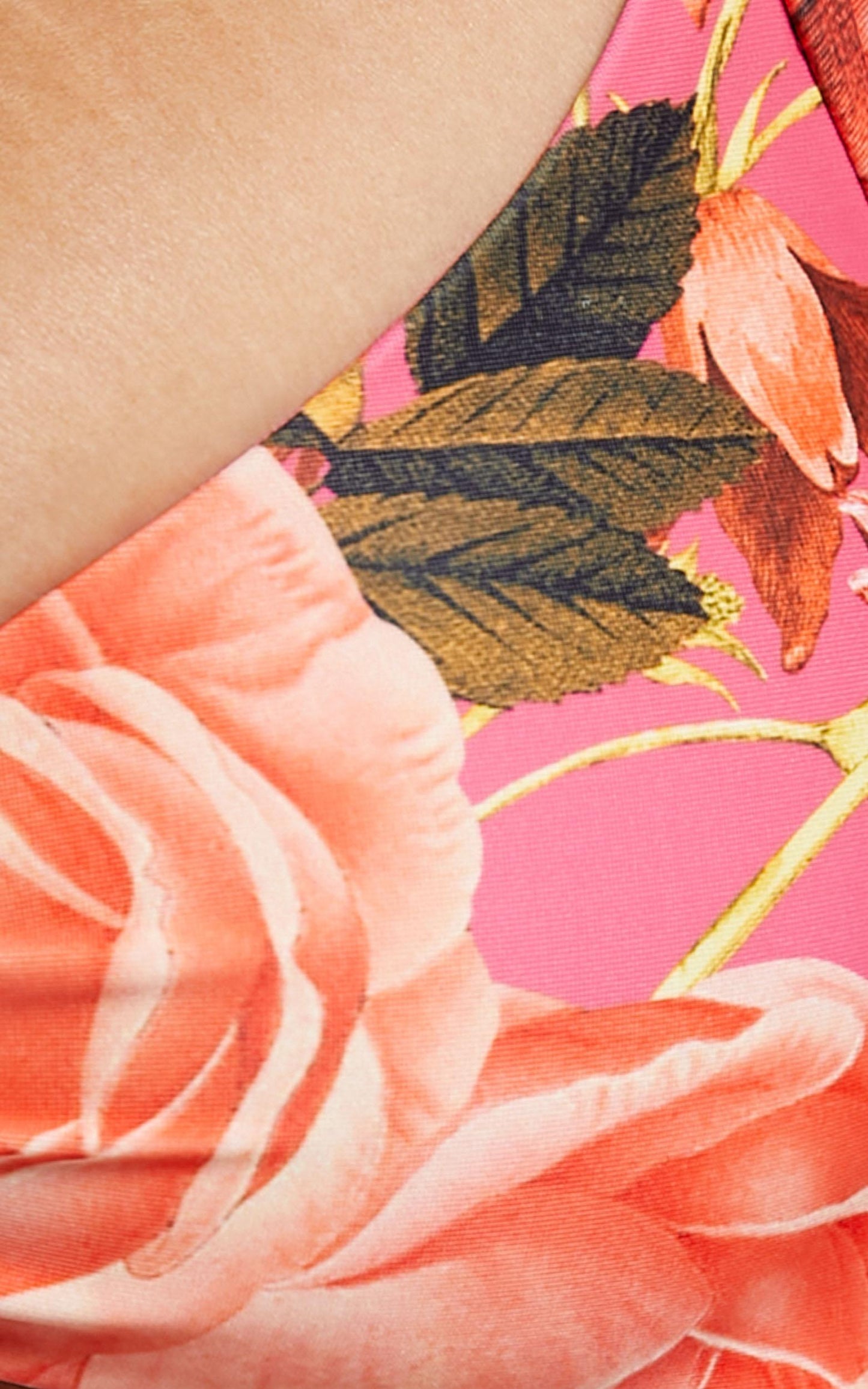 Panagia Bikini Top in Bright Pink Floral