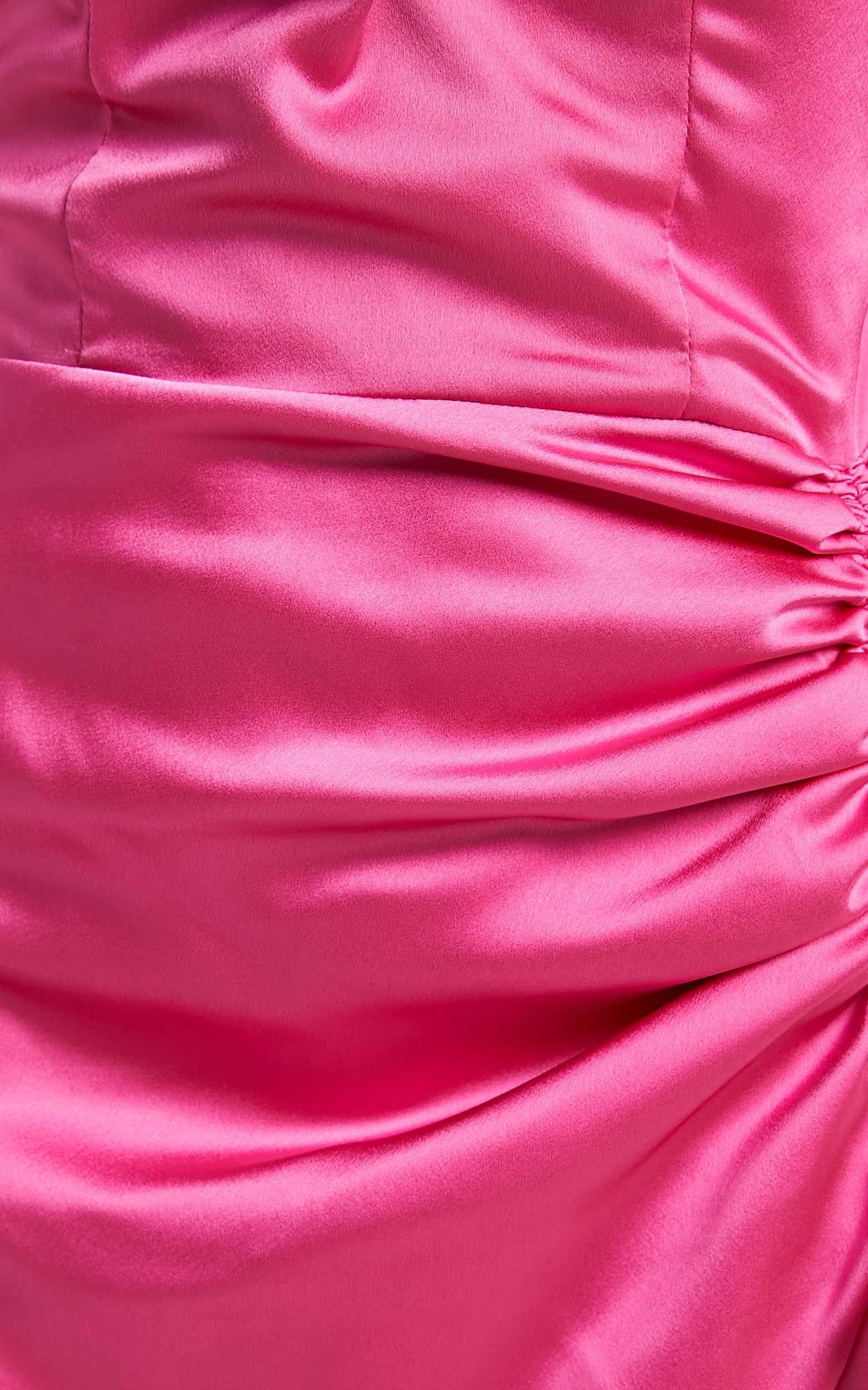 Theoden Dress in Pink Satin