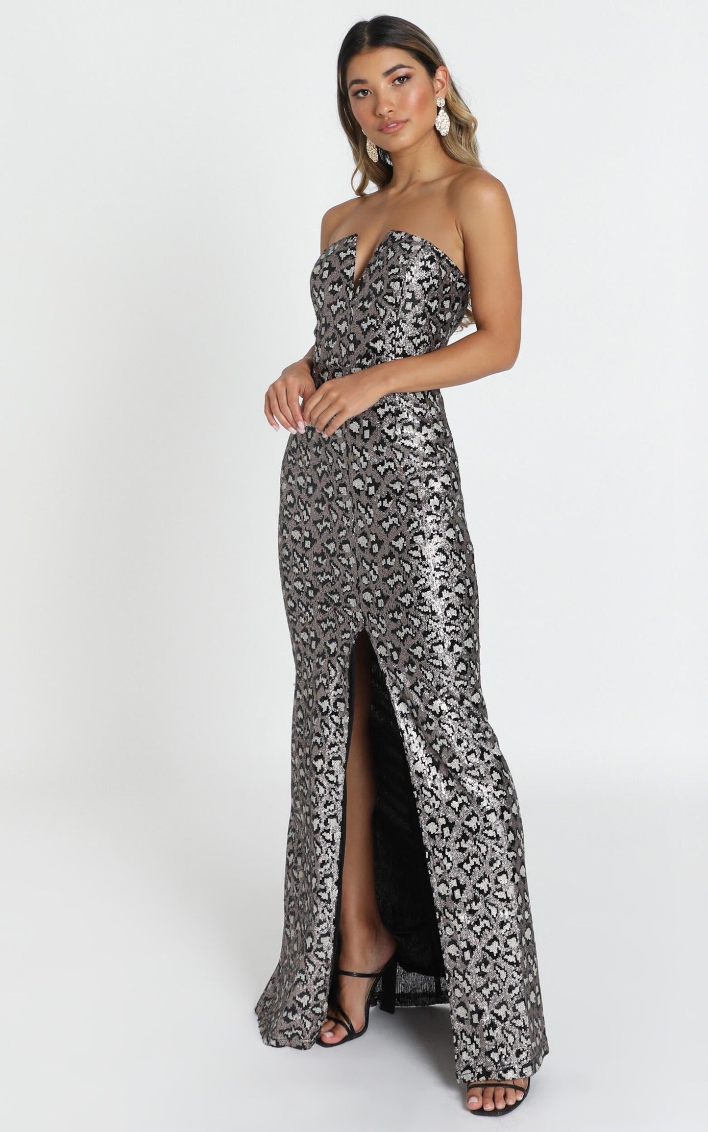 Piper Maxi Dress In Black Multi