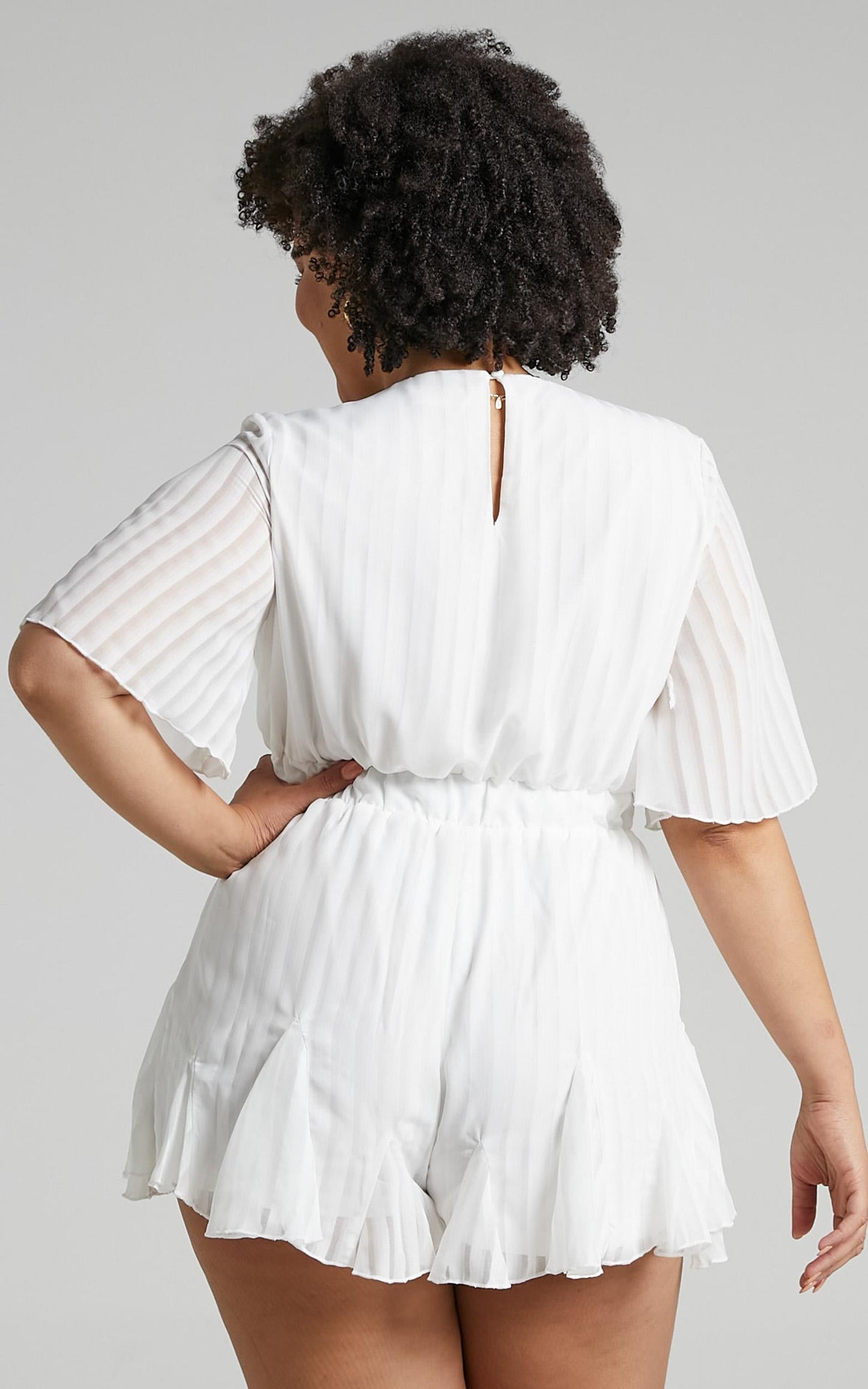 Play On My Heart Playsuit in White