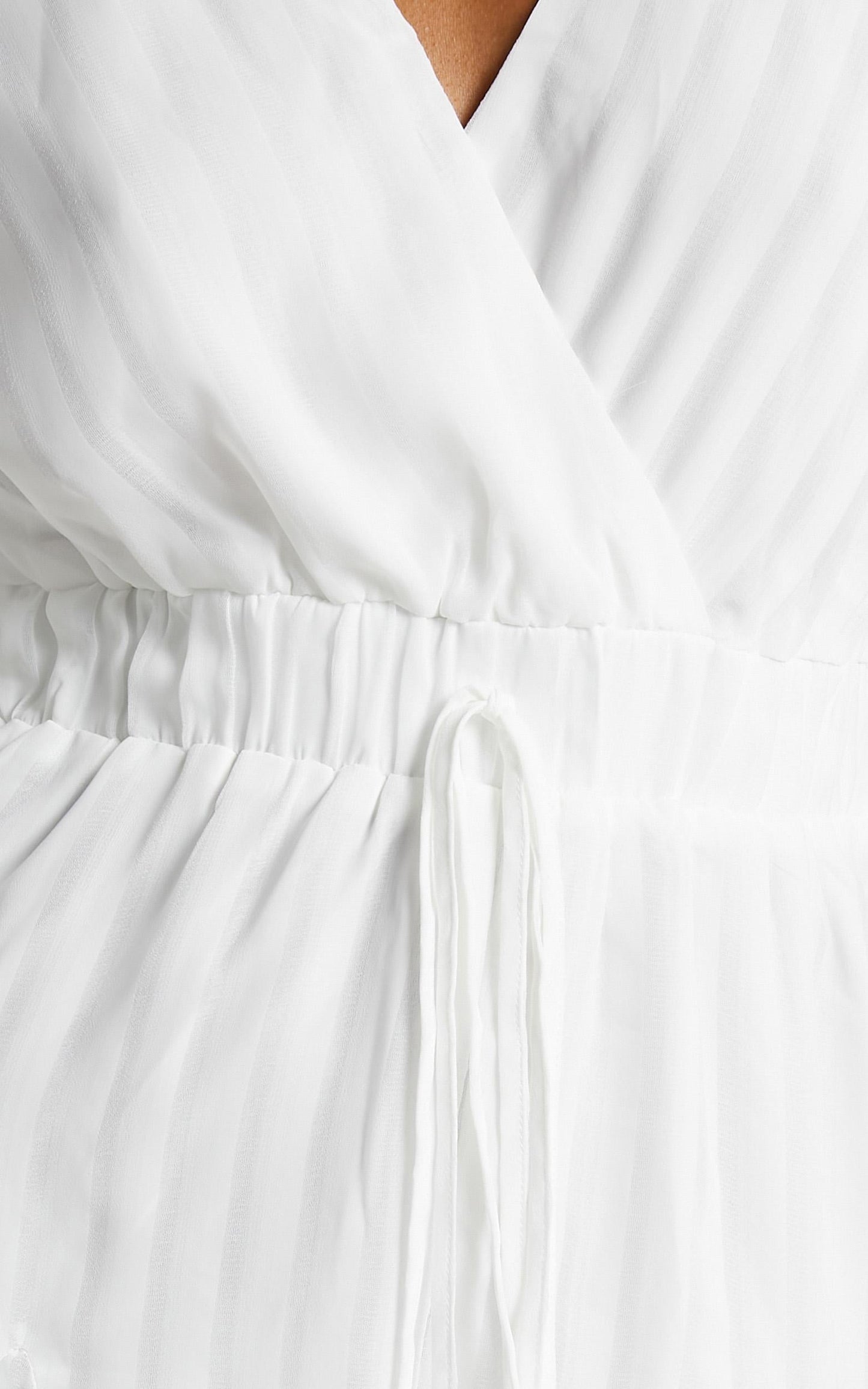 Play On My Heart Playsuit in White