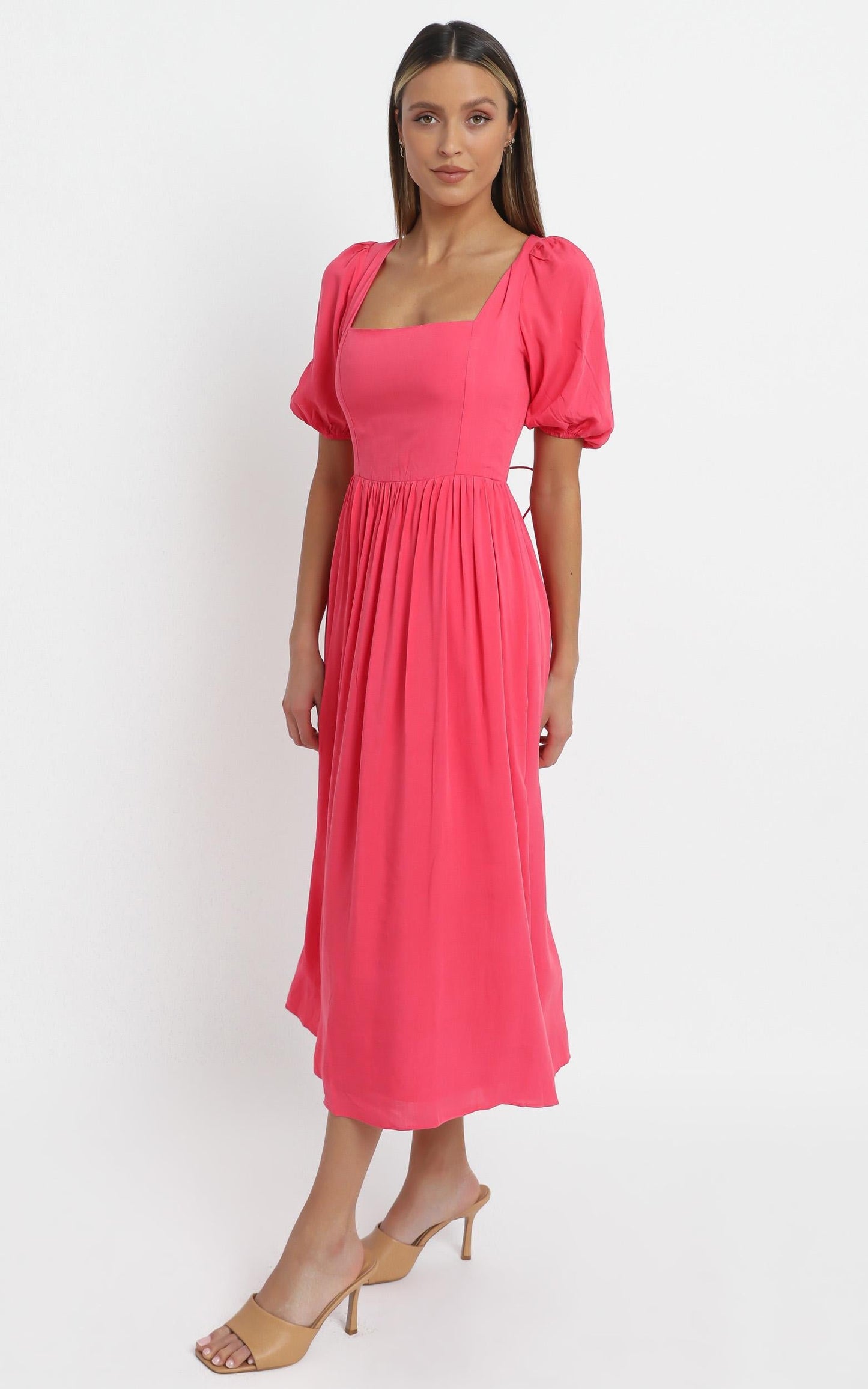 Poppy Dress in Hot Pink