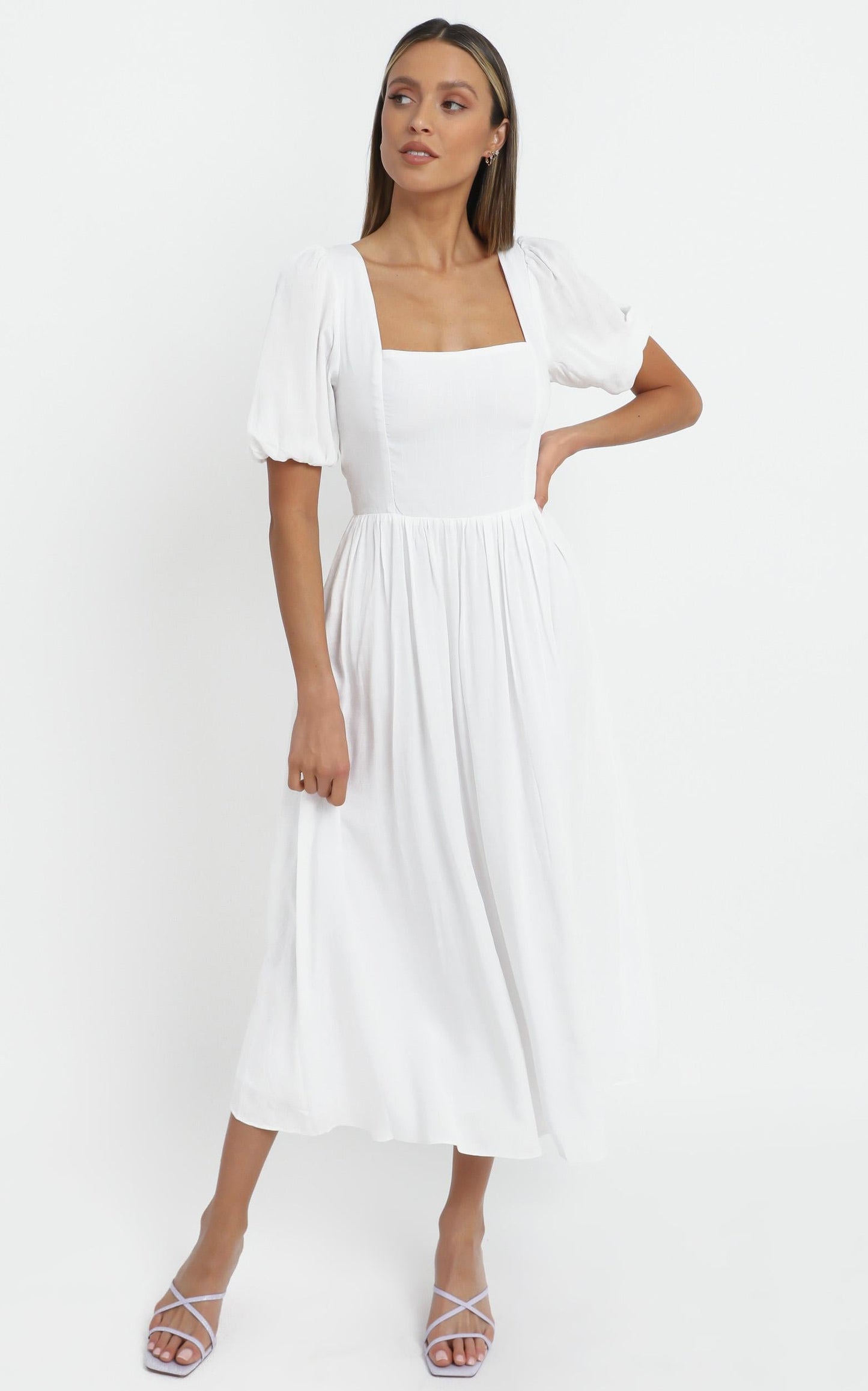 Poppy Dress in White
