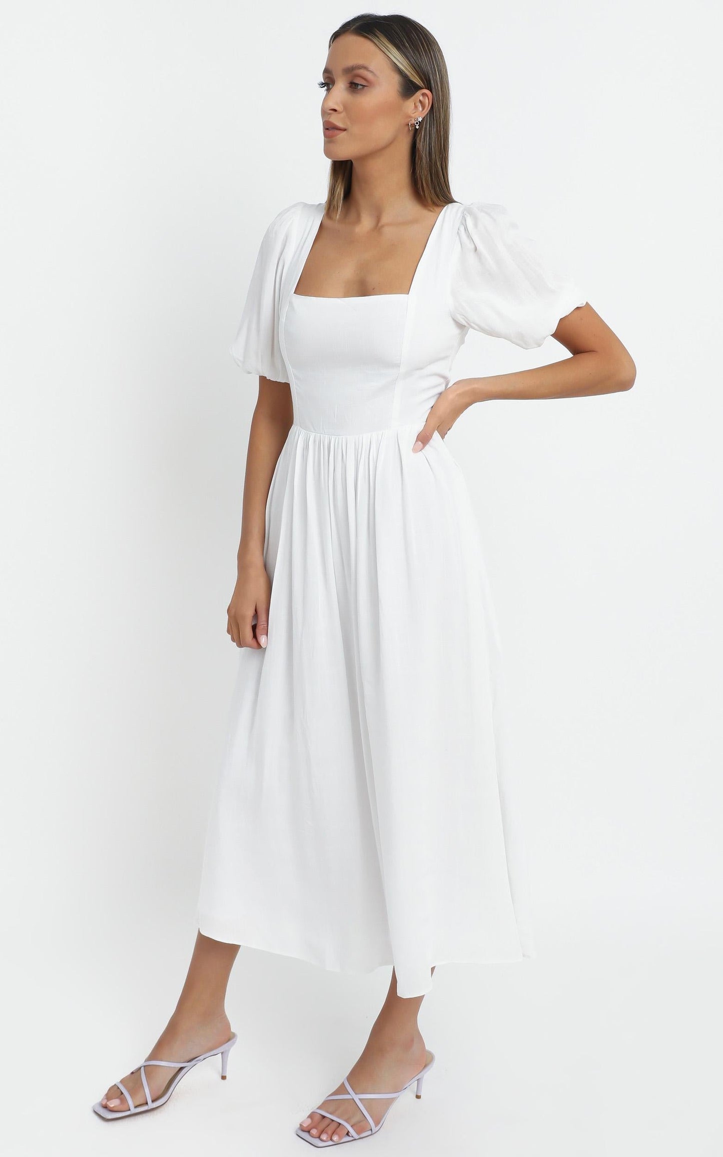Poppy Dress in White