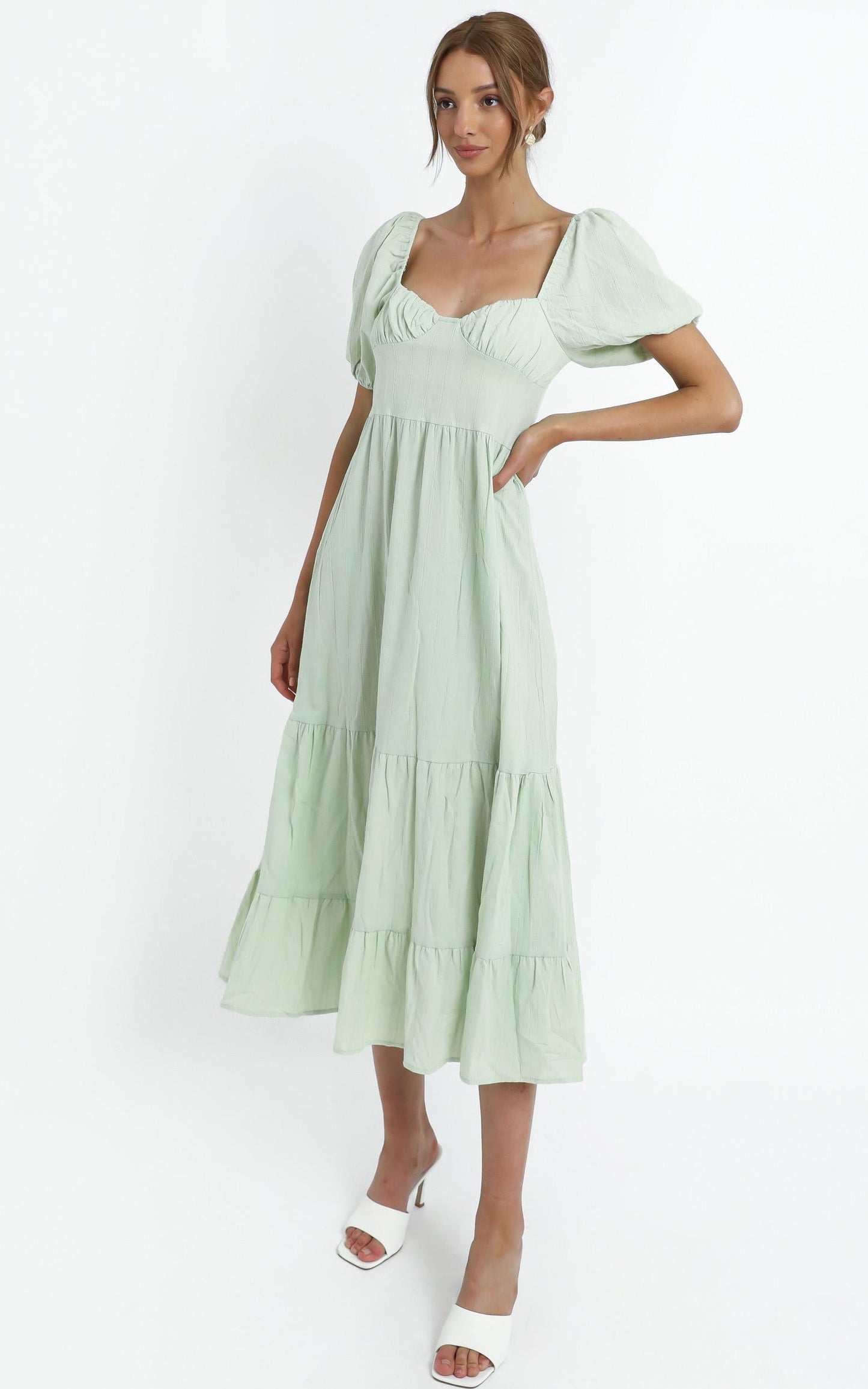 Preston Dress in Sage