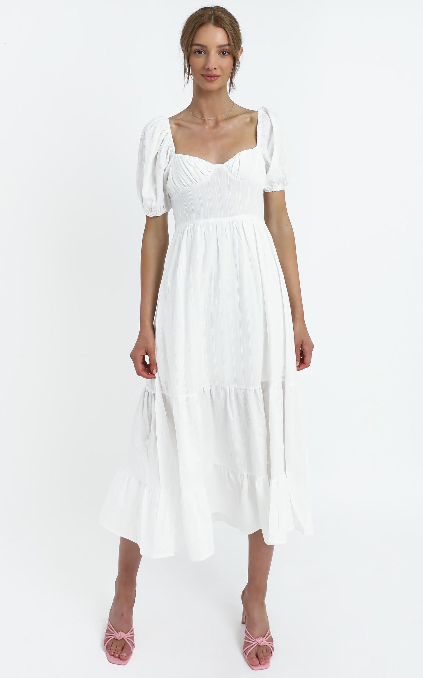 Preston Dress in White
