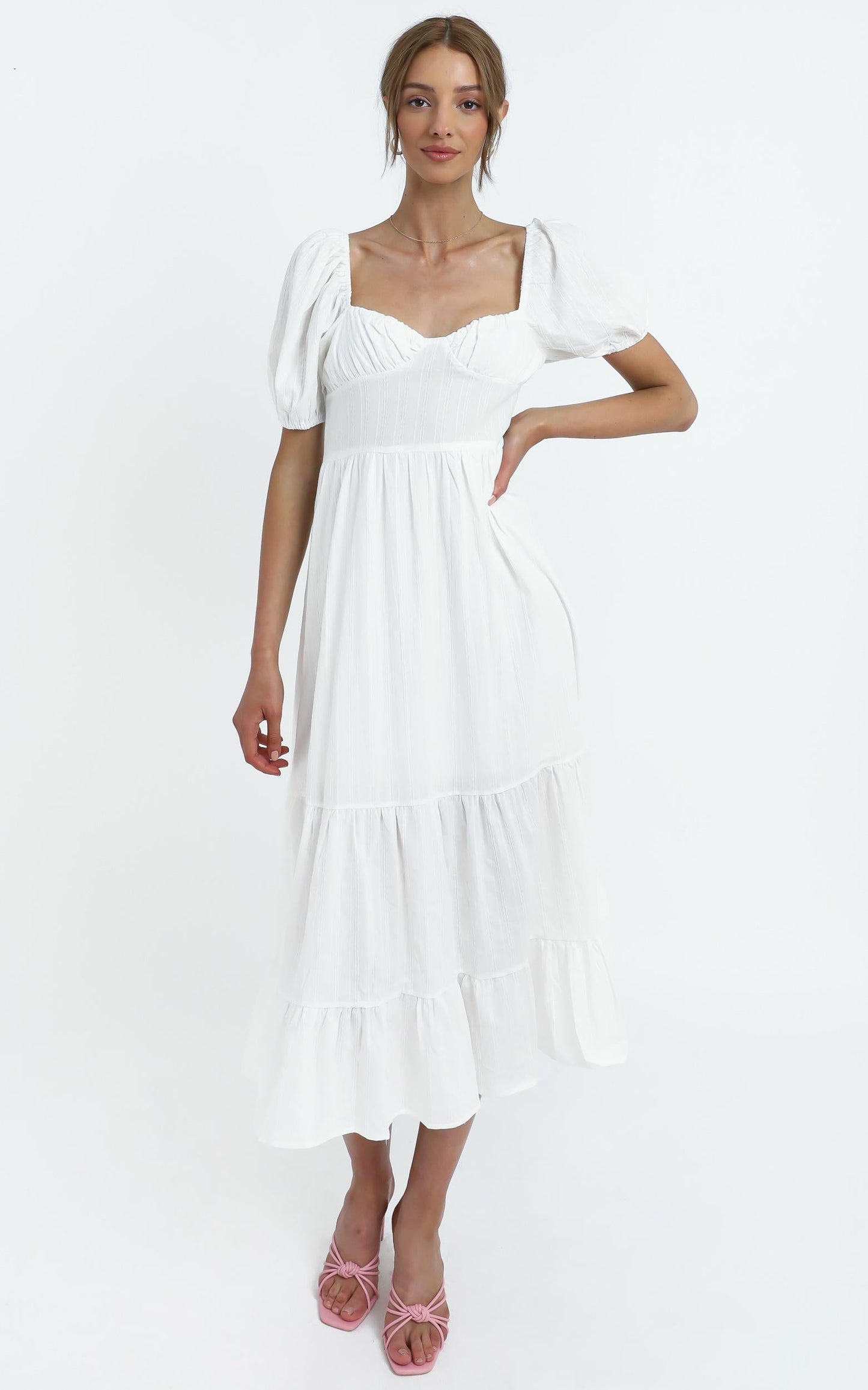 Preston Dress in White
