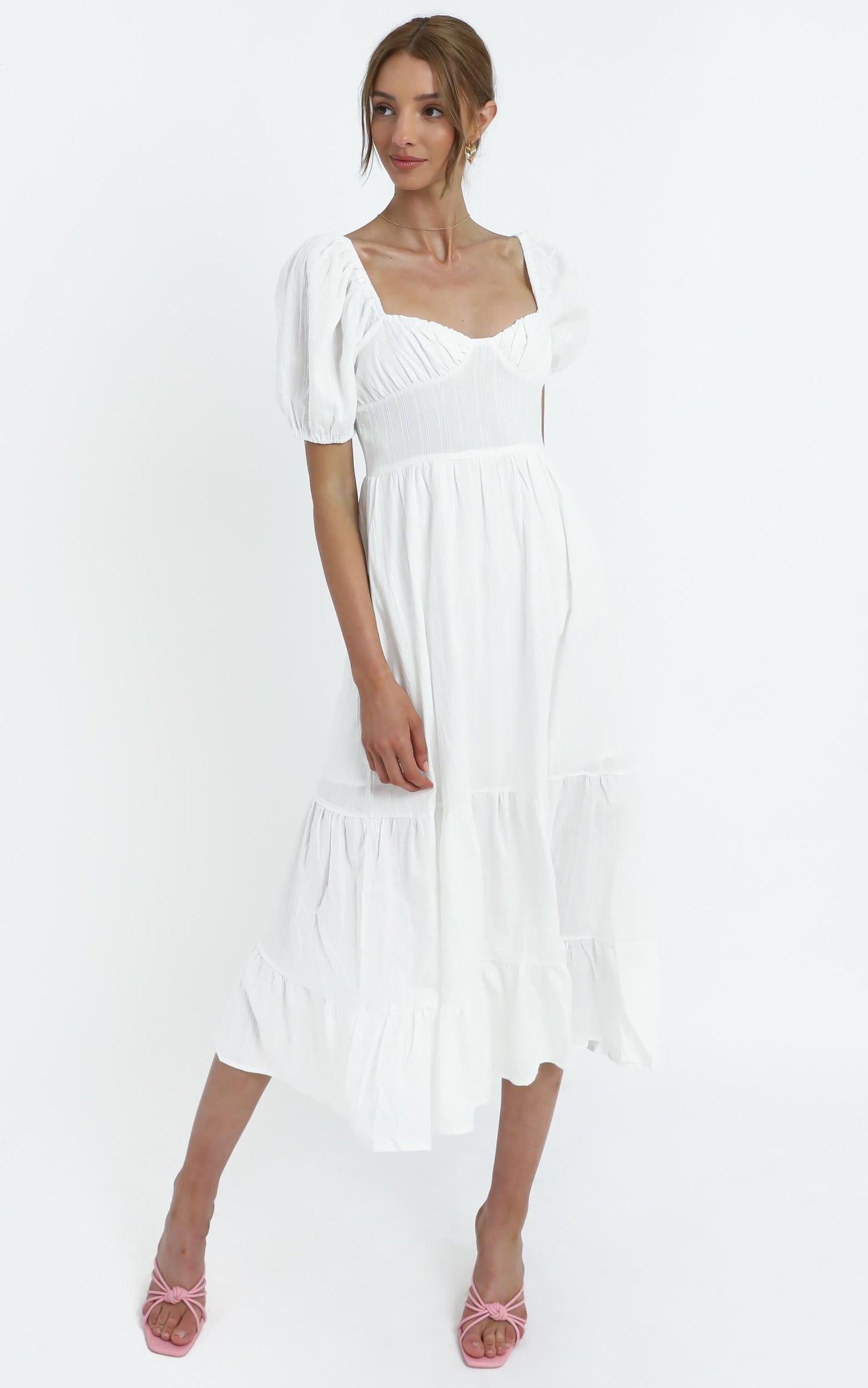 Preston Dress in White