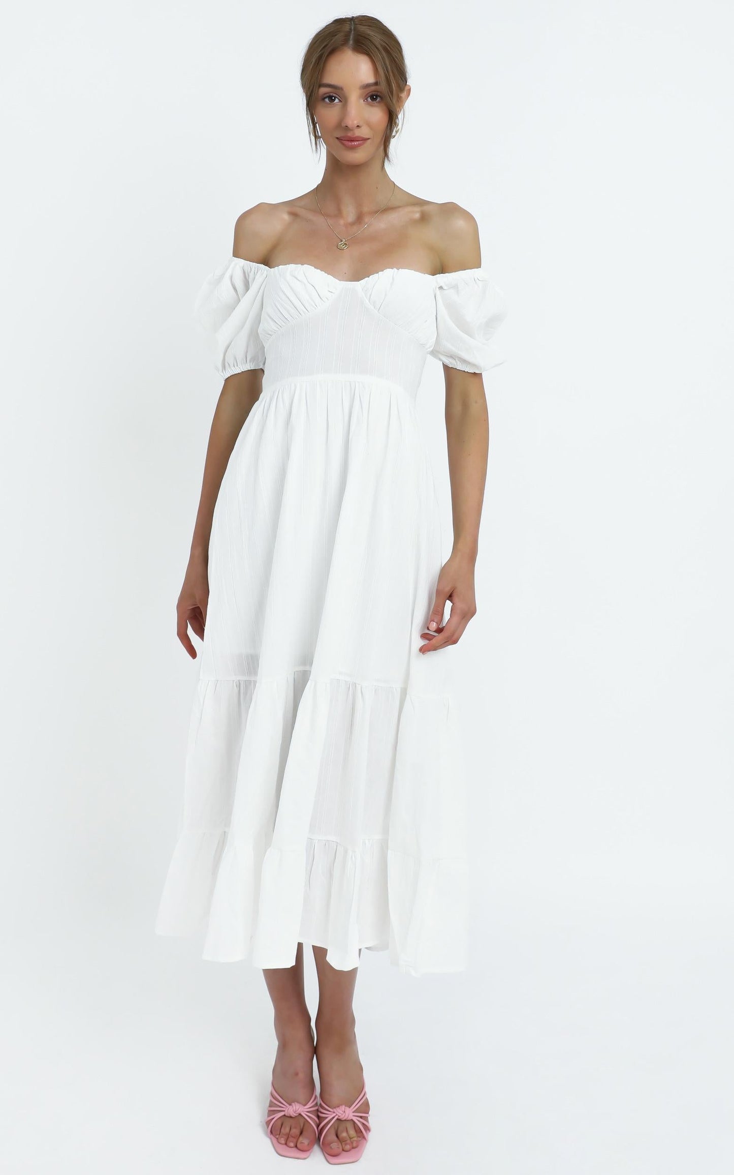 Preston Dress in White
