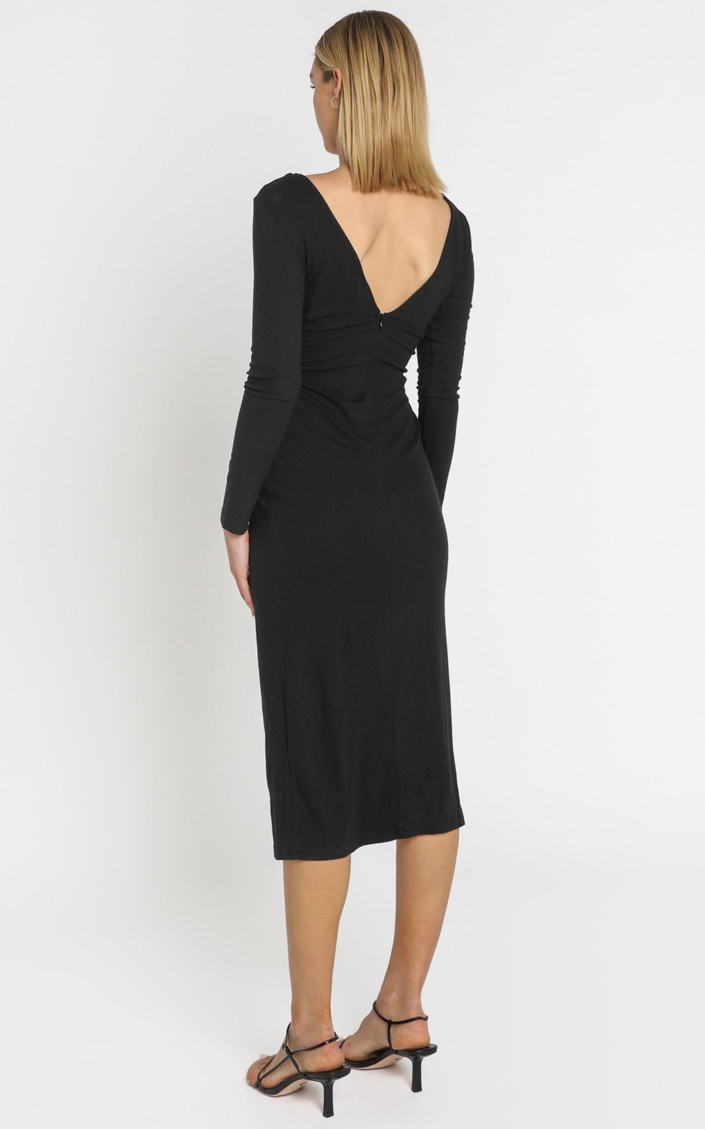 Prime Dress in Black Rib