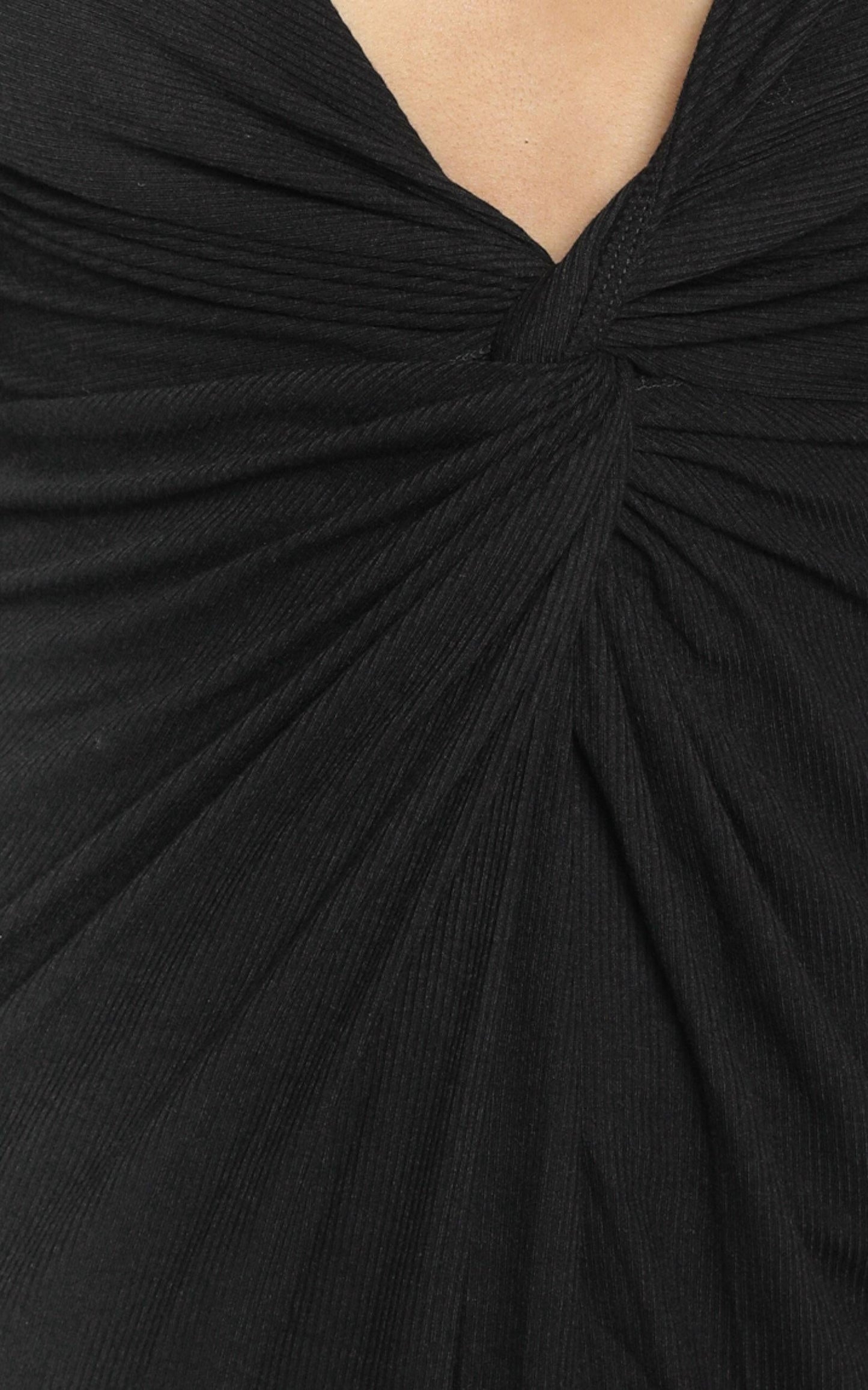 Prime Dress in Black Rib