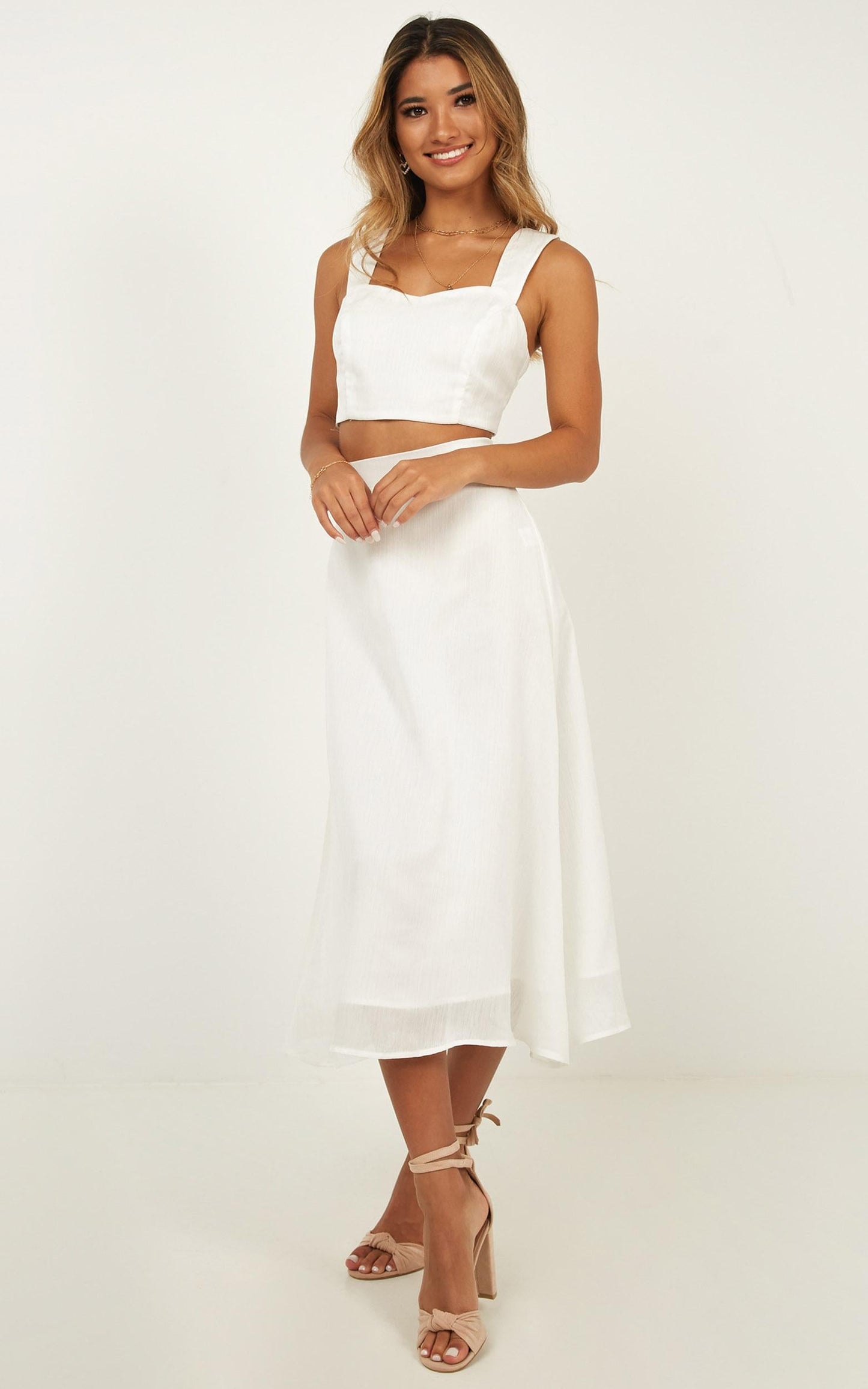 Primrose Two Piece Set In White
