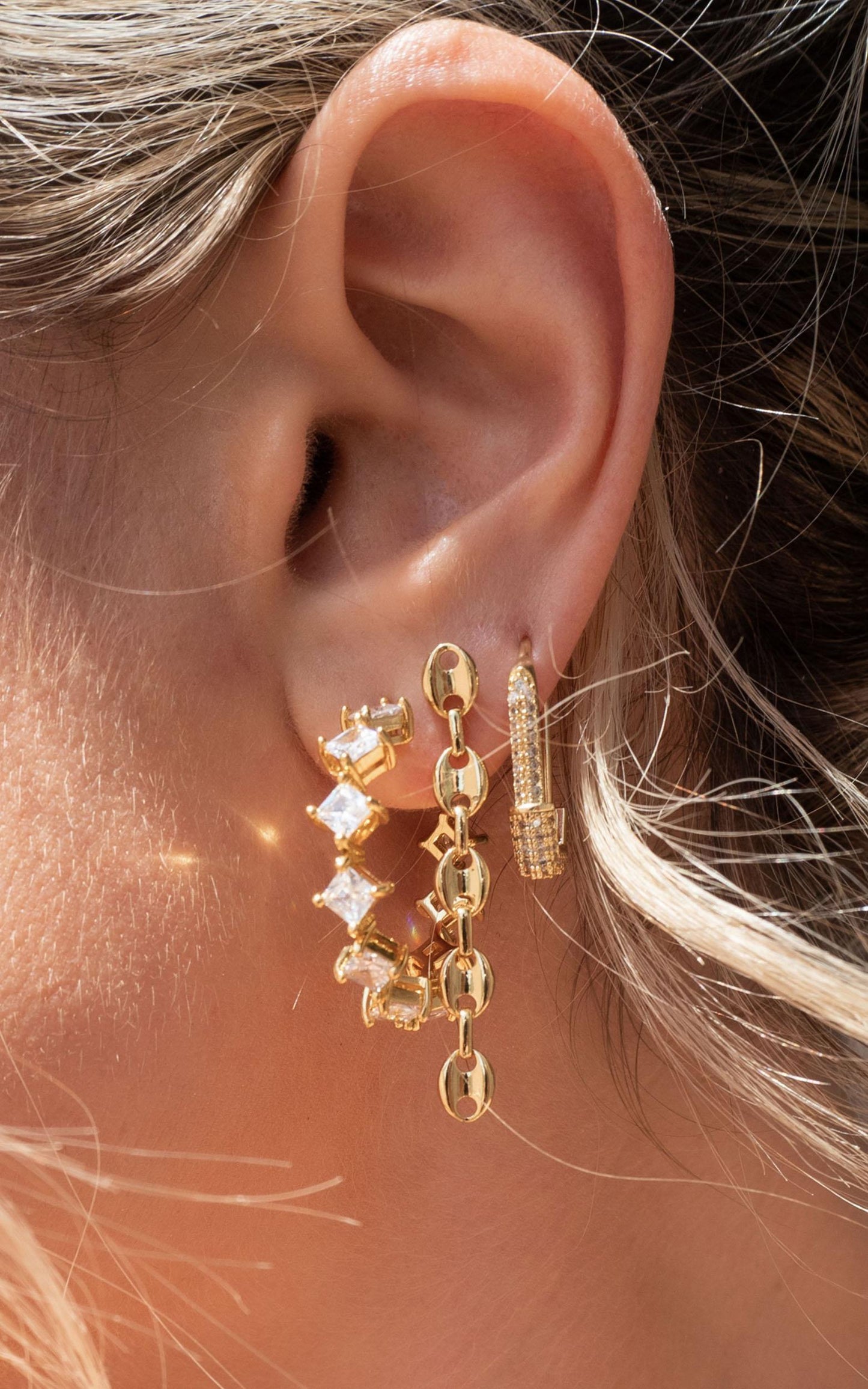 Luv Aj - The Princess Bijou Hoops in Gold