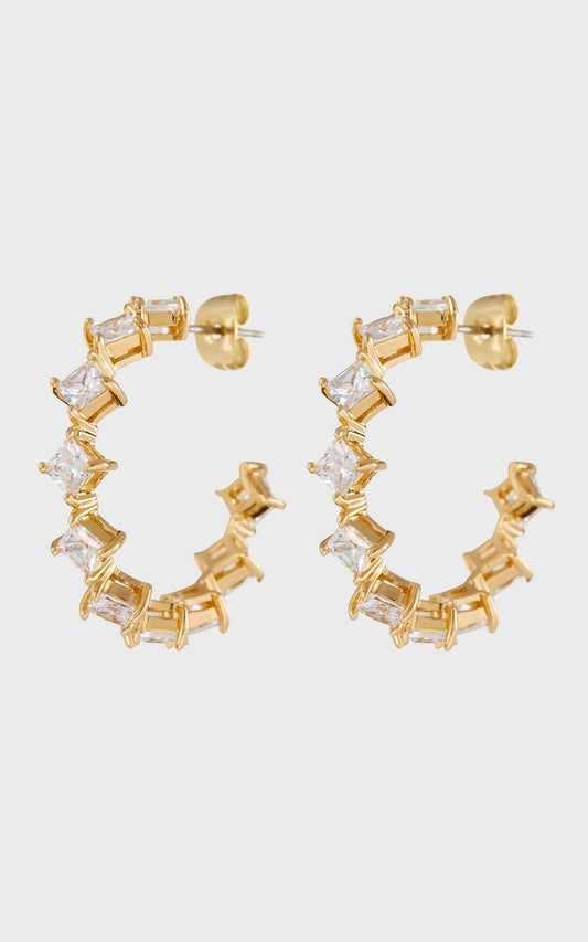 Luv Aj - The Princess Bijou Hoops in Gold