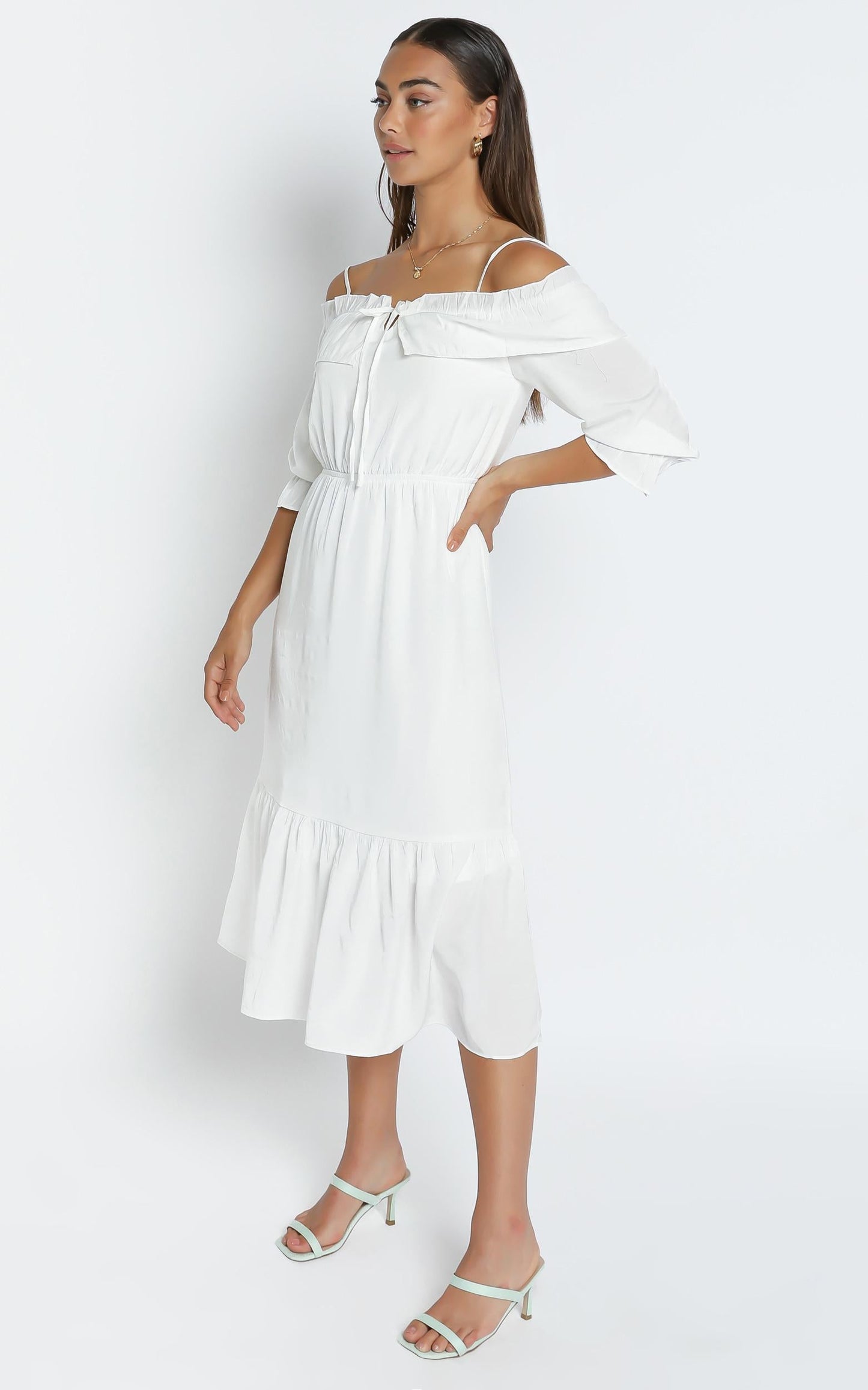 Pristine Dress in White