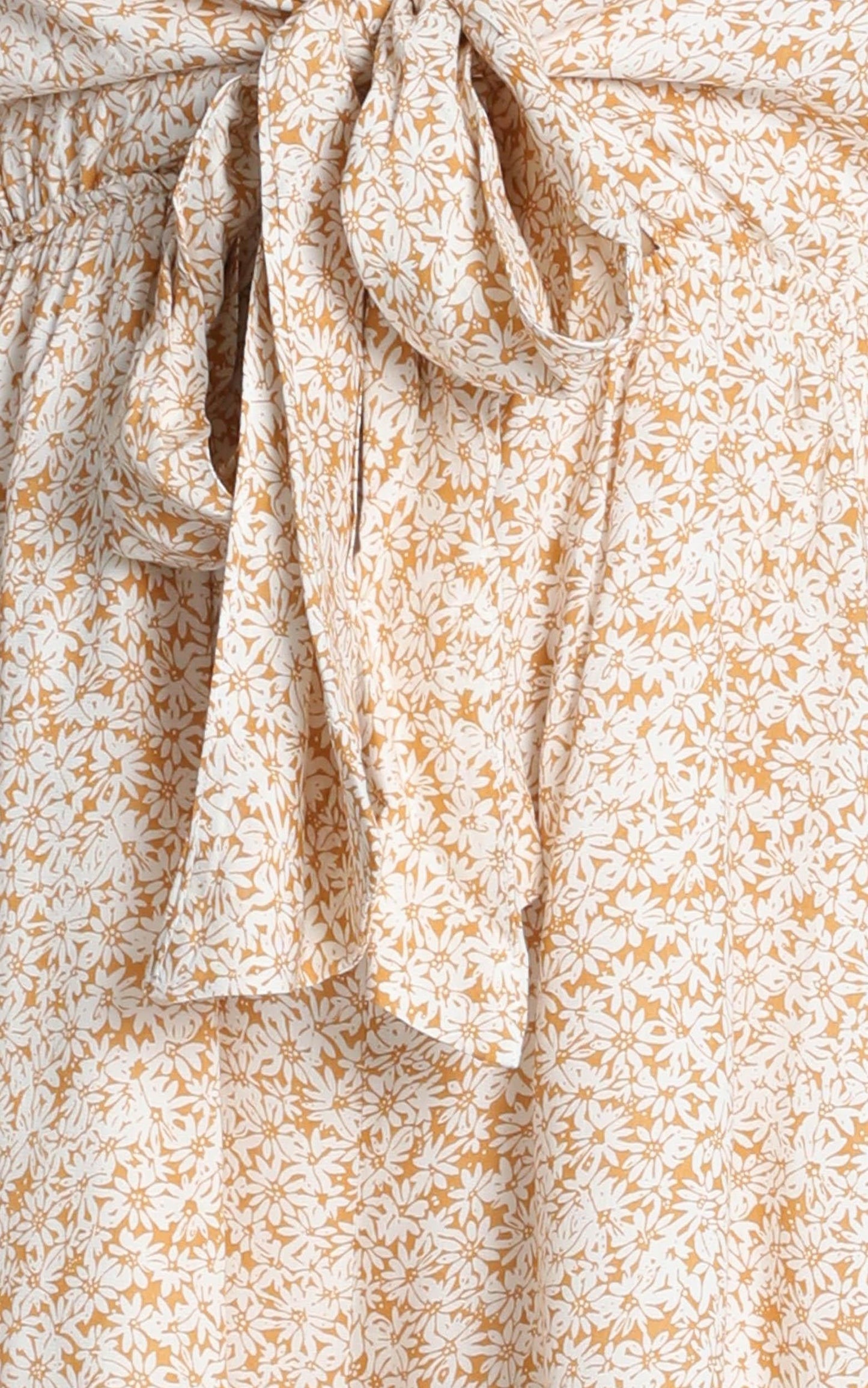 Priya Tie Playsuit in Yellow Floral