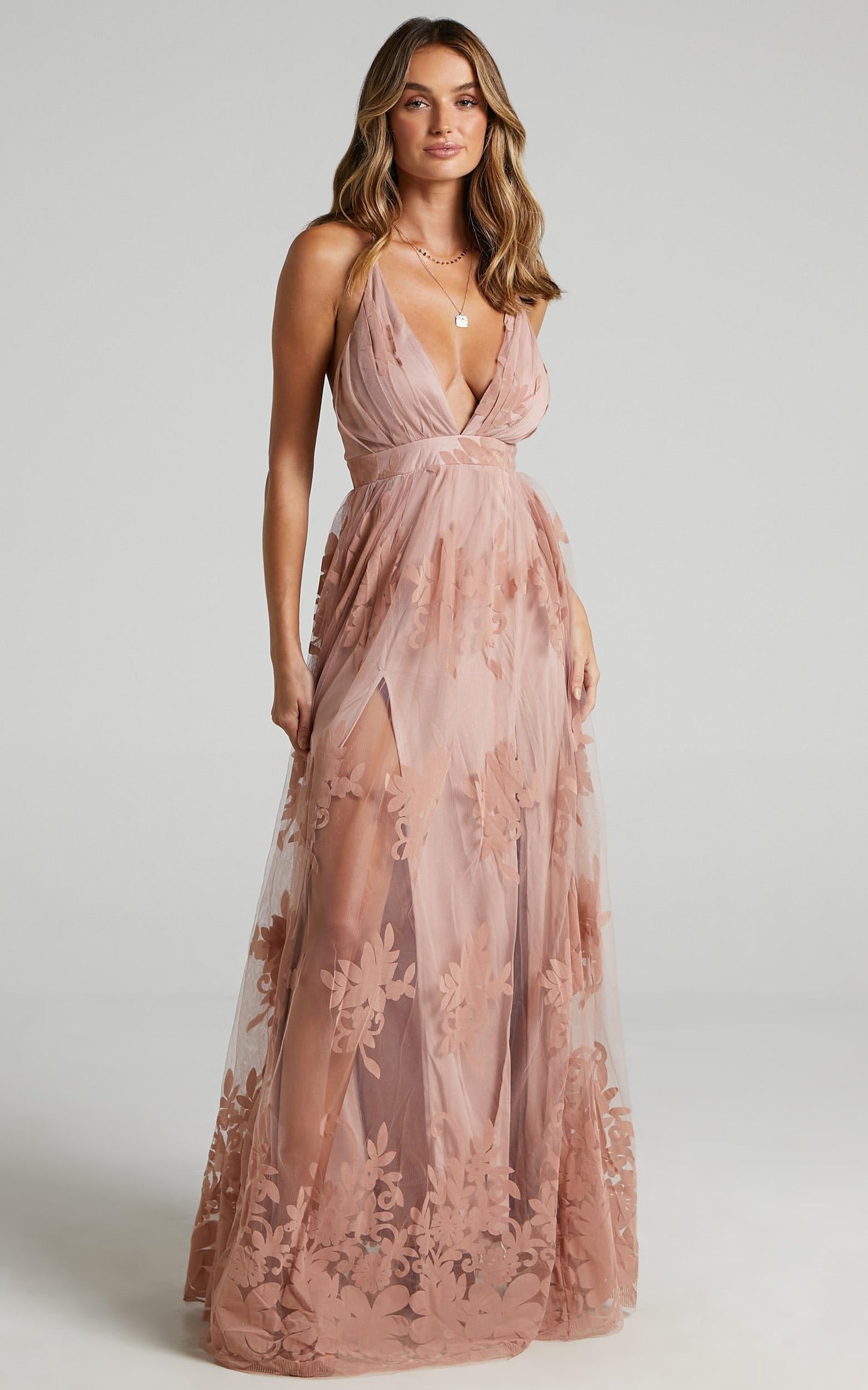 Promenade Maxi Dress in Blush