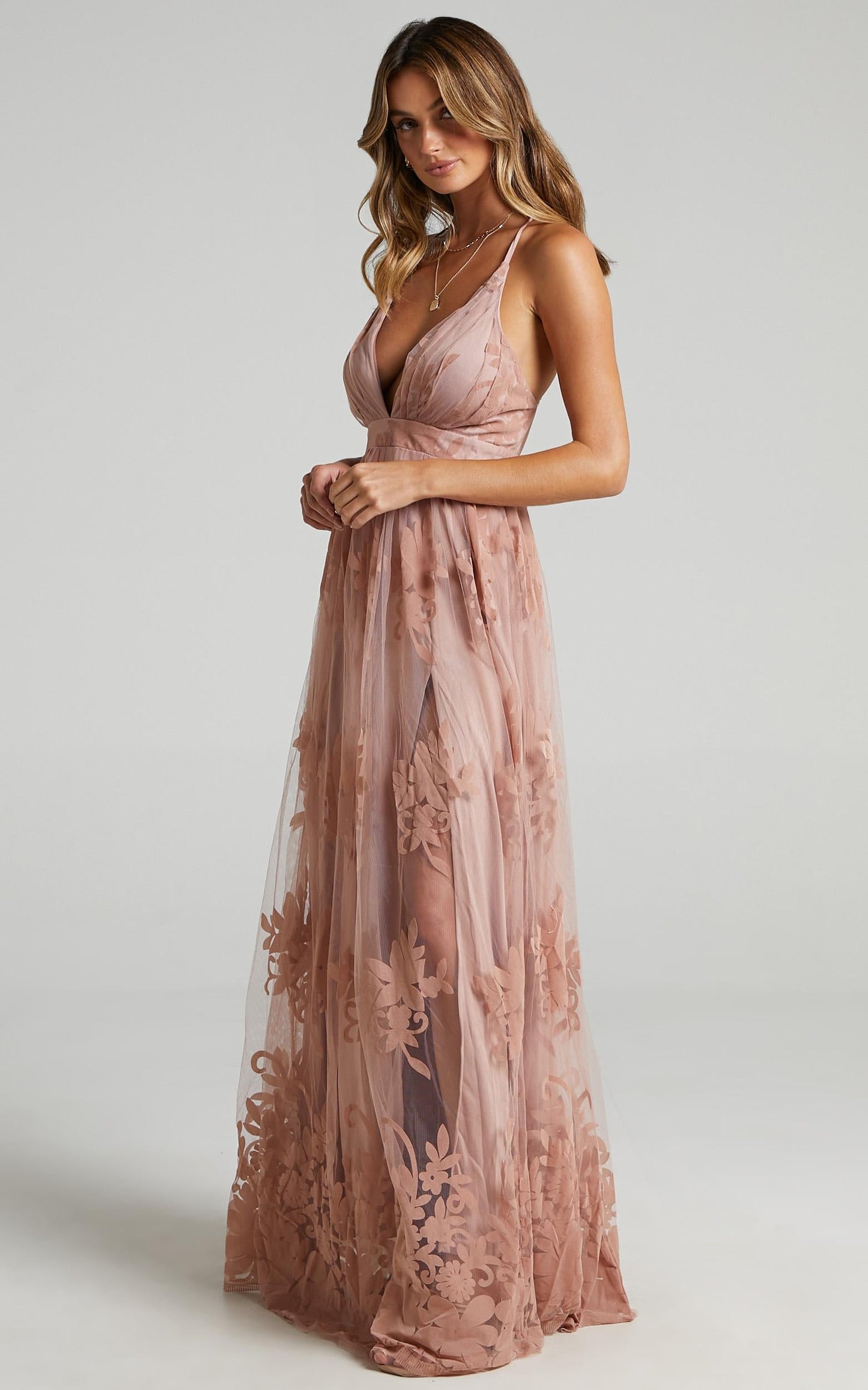 Promenade Maxi Dress in Blush
