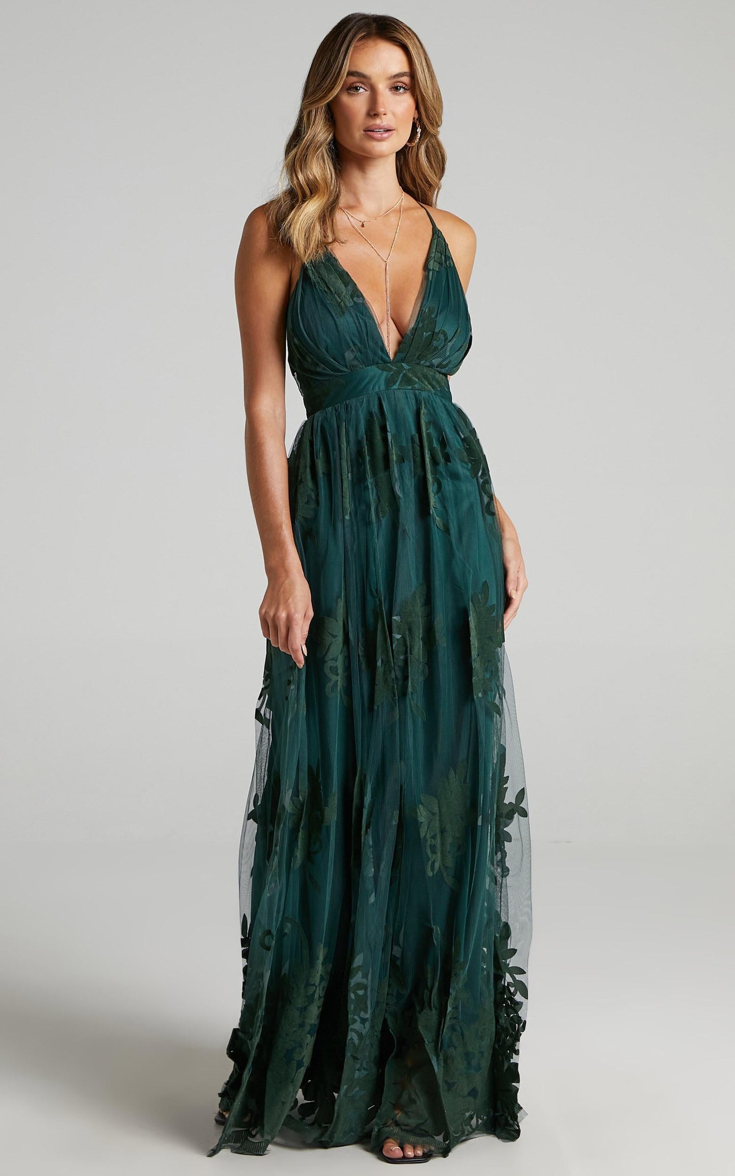 Promenade Maxi Dress in Emerald